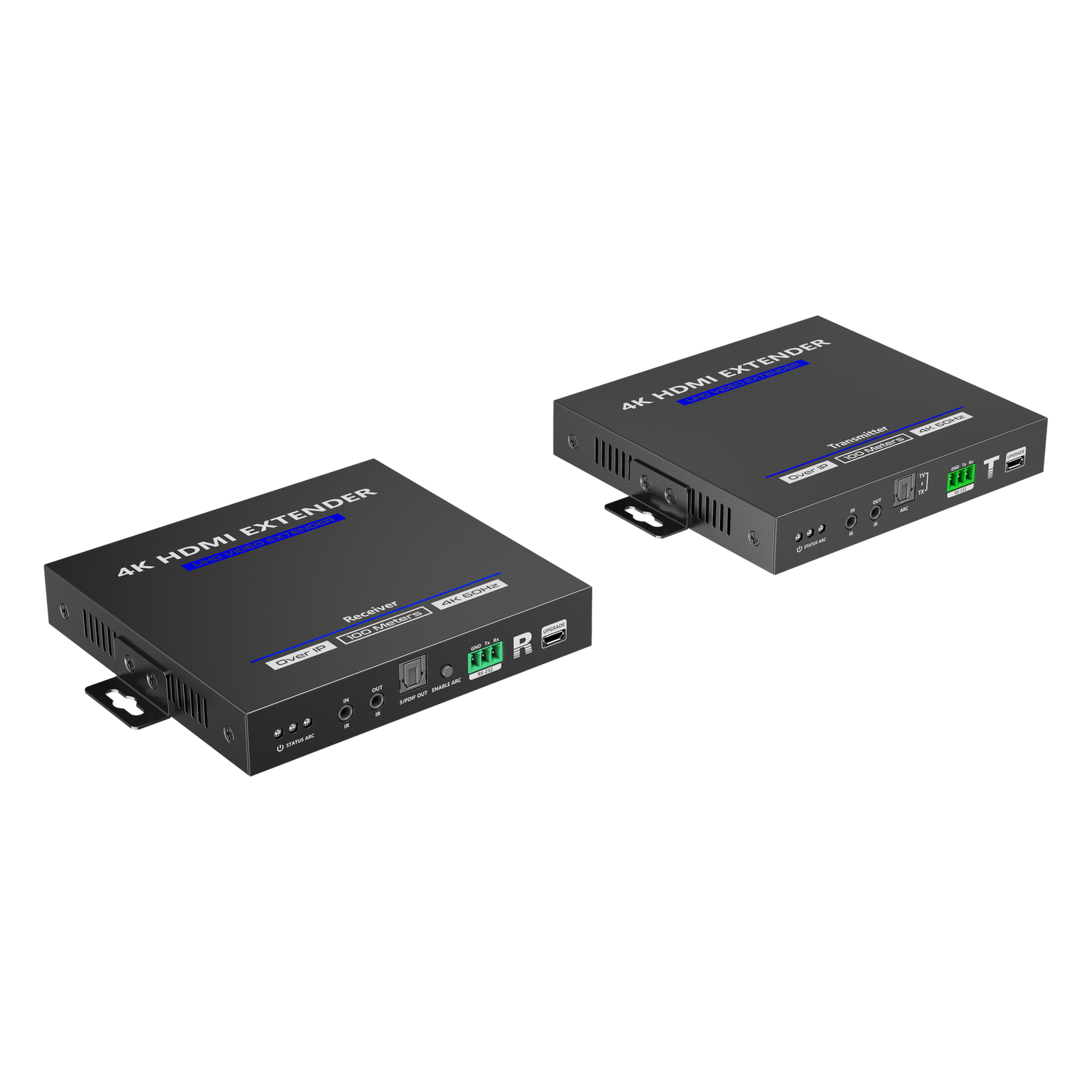 Extensor HDMI sobre IP / 4K@60Hz / Cero Latencia / 100 m (328 ft) / IR Bidireccional / RS-232 / ARC / Salida Loop / IPColor — EPCOM TITANIUM · SKU TT592