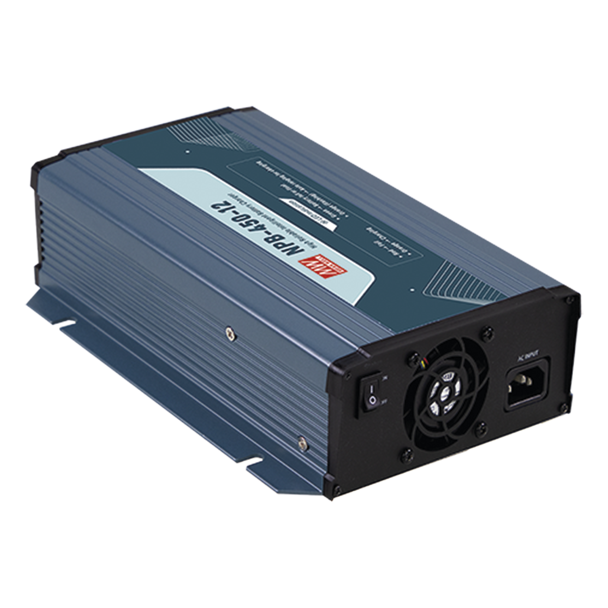 Cargador de Baterías / 24V / 13.5A / Bancos 45 a 155 Ah / Protocolo CANbus / Compensación de Temperatura / -30°C a +70°C — MEANWELL · SKU NPB45024