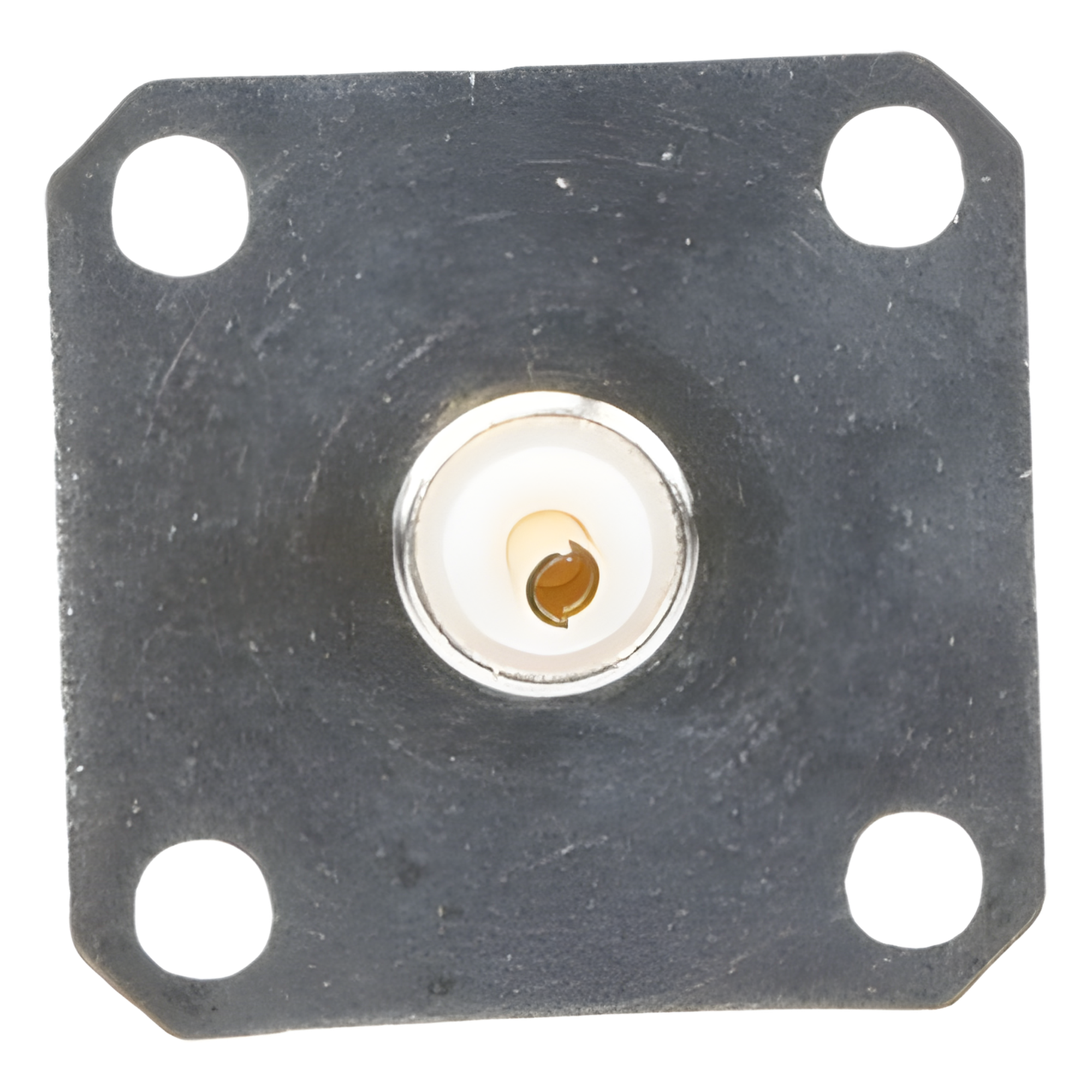 Conector BNC Hembra / Soldable para Chasis / 4 Perforaciones 18 mm (0.59 ft) / Compatible UG-177/U