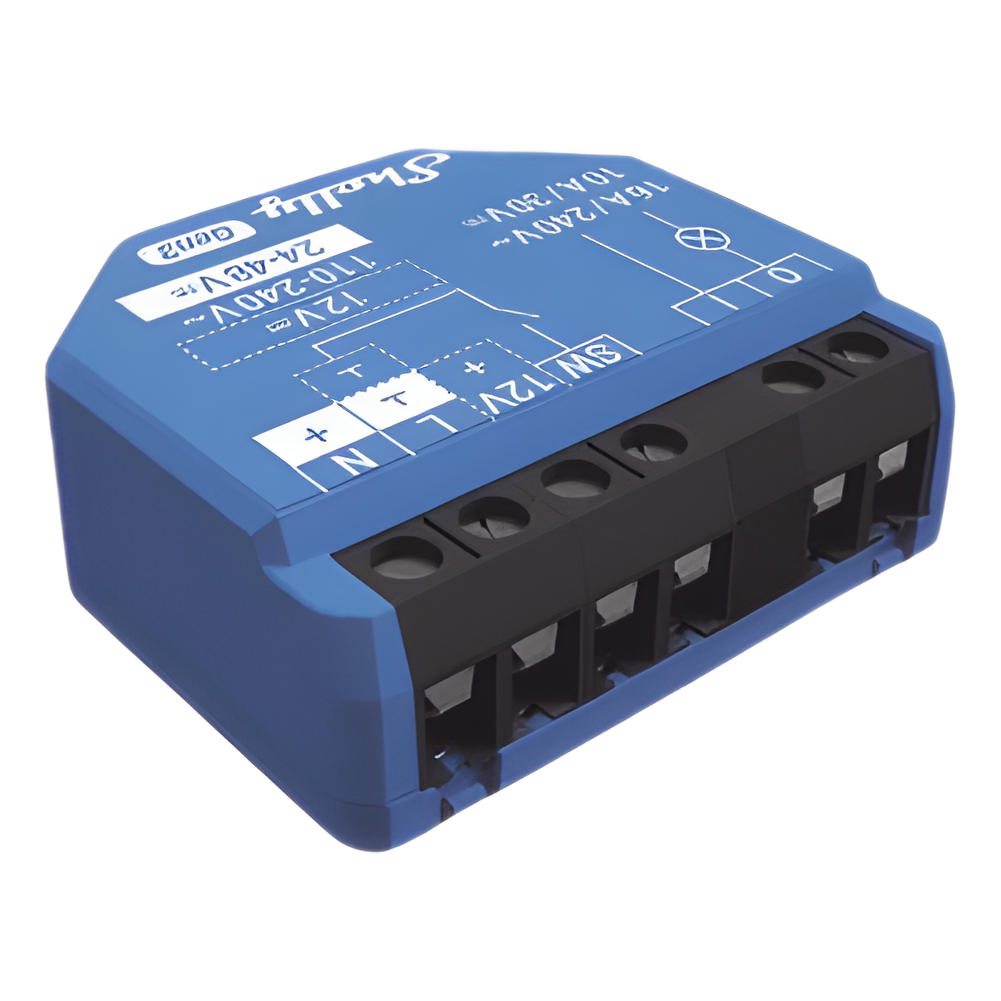 Relevador inalámbrico inteligente 16A, 110-230 V, 1  salida de contacto seco, compatible con asistente de voz Alexa, Google Home
