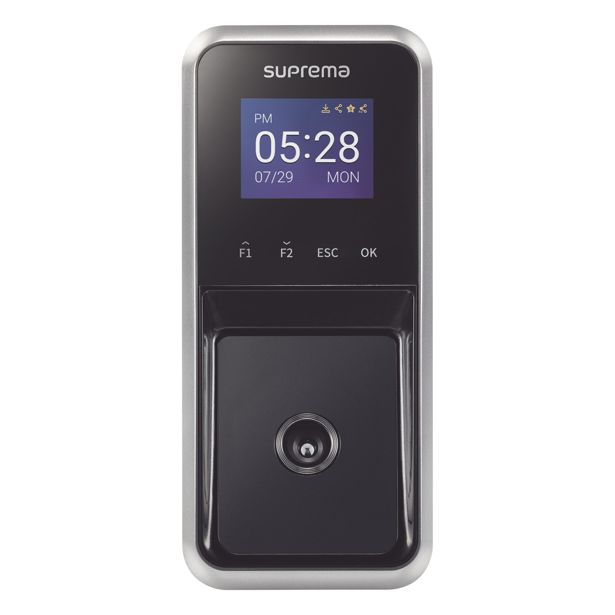 FaceLite  Lector Facial RFID(125kHz EM & 13.56Mhz MIFARE, DESFire/EV1, FeliCa), Mobile Card(NFC, BLE)  Compatible con BioStar2 — SUPREMA · SKU FLDB
