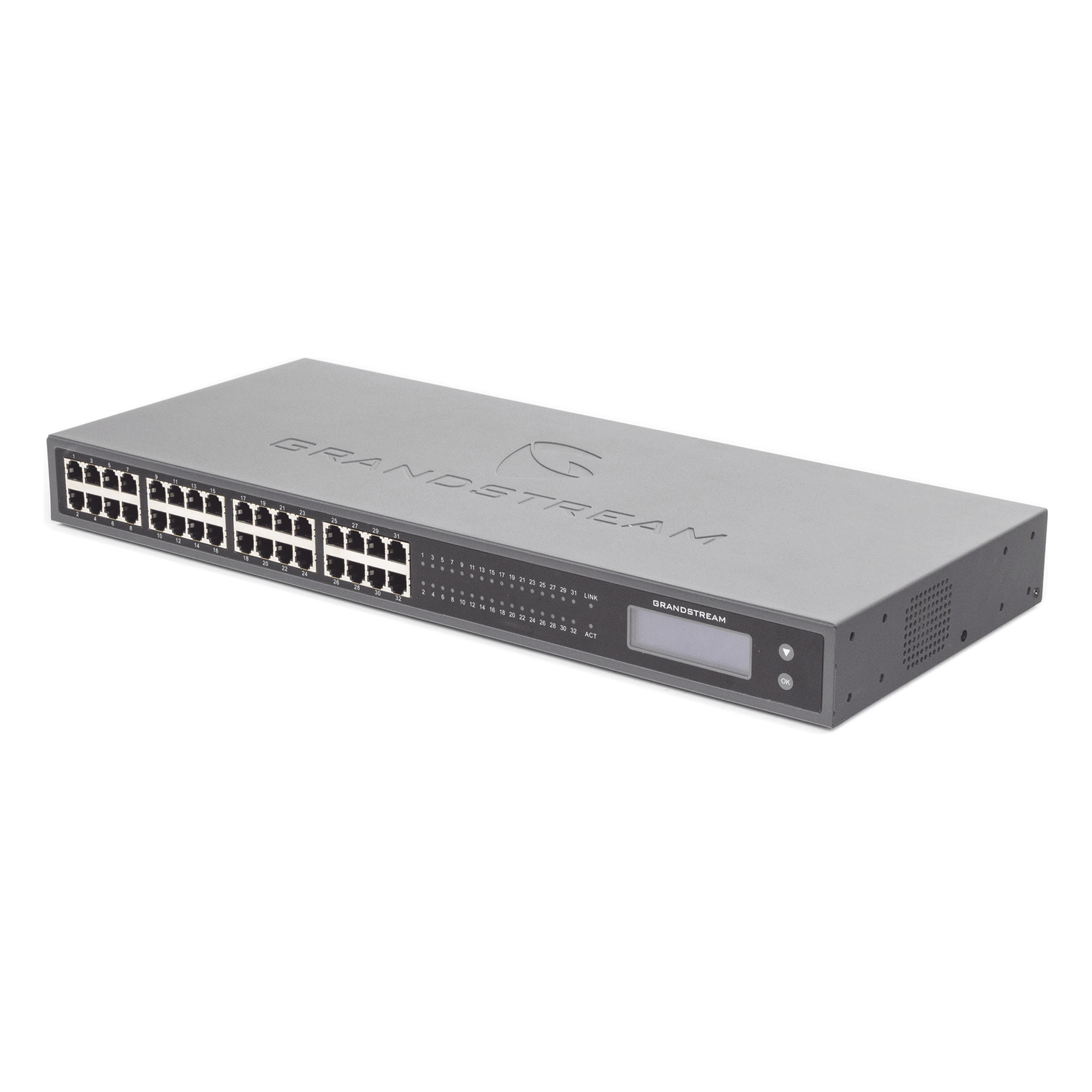 Adaptador VoIP / 32 FXS / 2x Telco 50-pin / Gigabit Ethernet / 1U Rack / 17.3 x 7.3 x 1.7 in