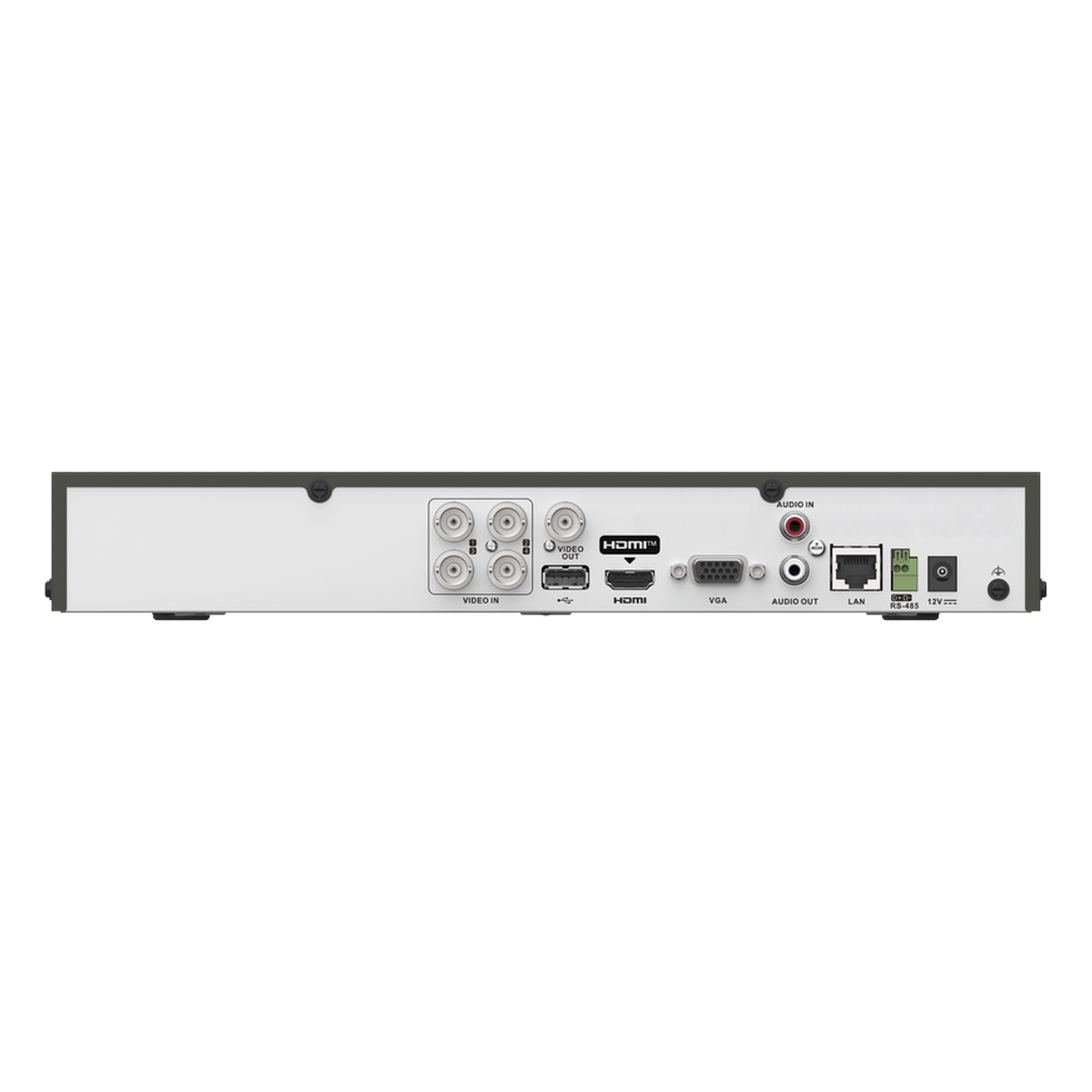 DVR Pentahíbrido / 4 Canales TURBOHD + 2 Canales IP / 8 Megapixel (4K) / Audio Bidireccional por Coaxitron / AcuSense / Reconocimiento Facial / H.265+ / 1 Bahía HDD