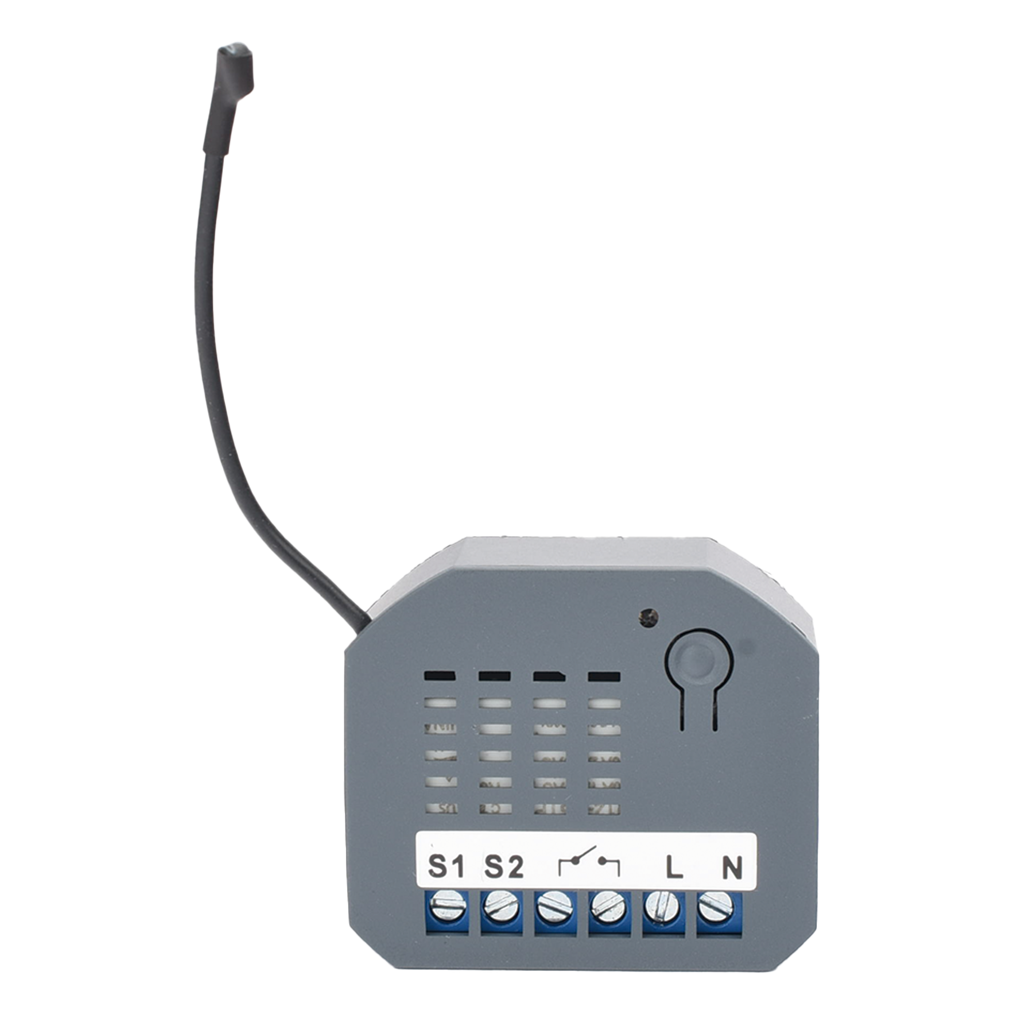 Micromódulo On/Off Z-Wave 700 / 1 Circuito / Doble Control / 85-260V AC / 10A / 44x38x17 mm — SMARTHOME BY EPCOM · SKU MHS220