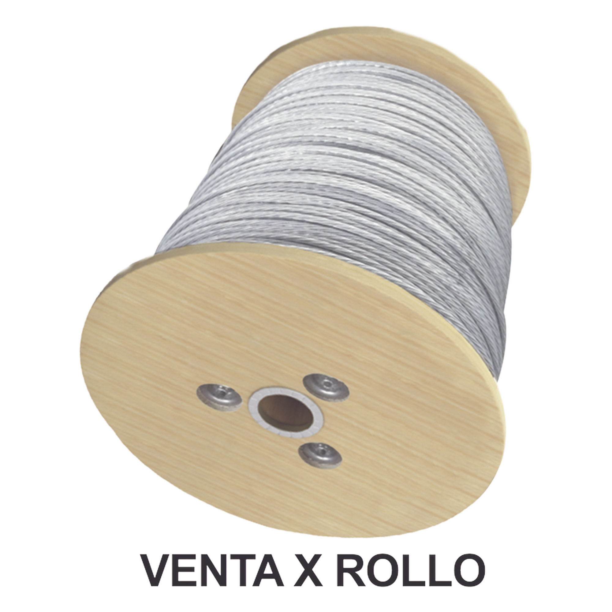 Cable de Retenida / 5/16" / Carga a Ruptura 3632 kg (8000 lb) / 7 Hilos Trenzados / Galvanizado Clase A / Carrete 2000 m (6561.7 ft) — CAMESA · SKU S-RET-516CAM/2000