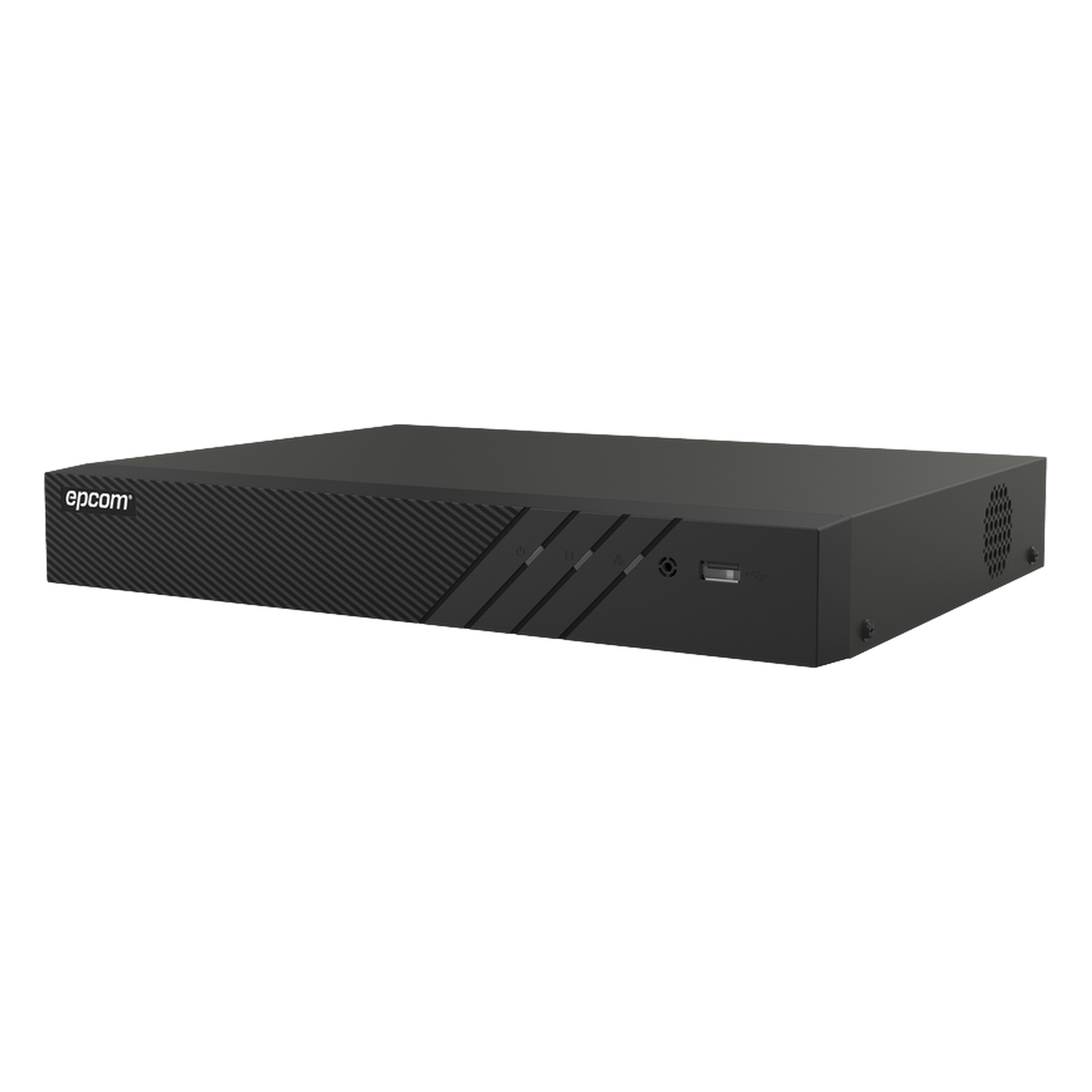 DVR Pentahíbrido / 12 Canales (8 TURBOHD + 4 IP) / 8 Megapixel (4K) / Reconocimiento Facial / Audio Bidireccional por Coaxitron / H.265+ / 1 Bahía HDD 10 TB / Salida HDMI y VGA 4K — EPCOM PROFESSIONAL · SKU EX-8008TURBO