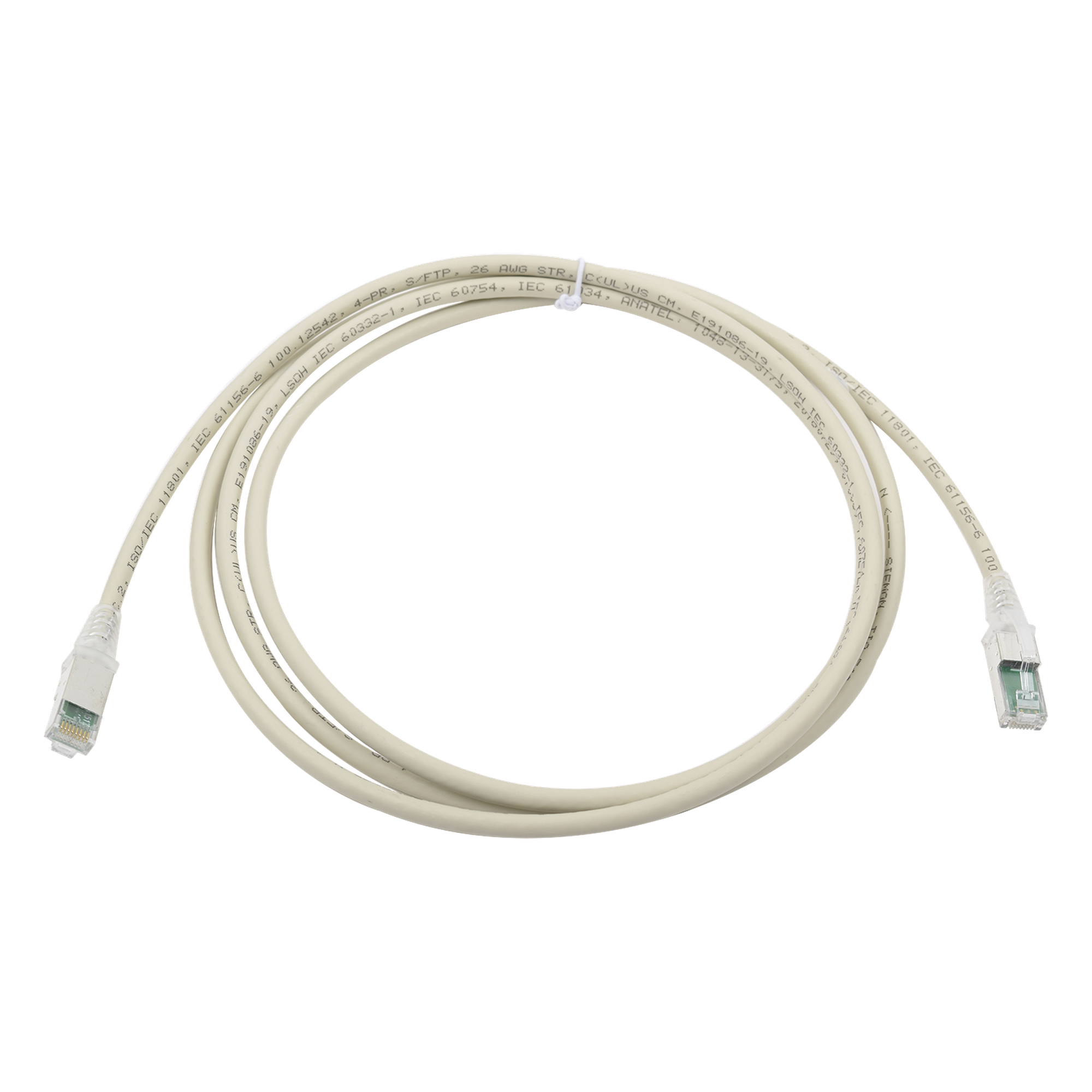 Patch Cord Cat6A S/FTP / CM/LS0H / 2.13 m (7 ft) / Ultra Delgado / Blindaje S/FTP / 26 AWG — SIEMON · SKU ZM6A-S07-04B