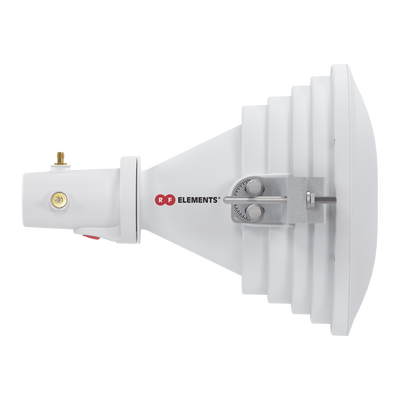 Antena Sectorial Asimétrica Starter Horn de 45º, 5150 - 5950 MHz, ganancia de 17 dBi, conexión directa con radios IS-5AC, PS-5AC y IS-M5, conexión RP-SMA 