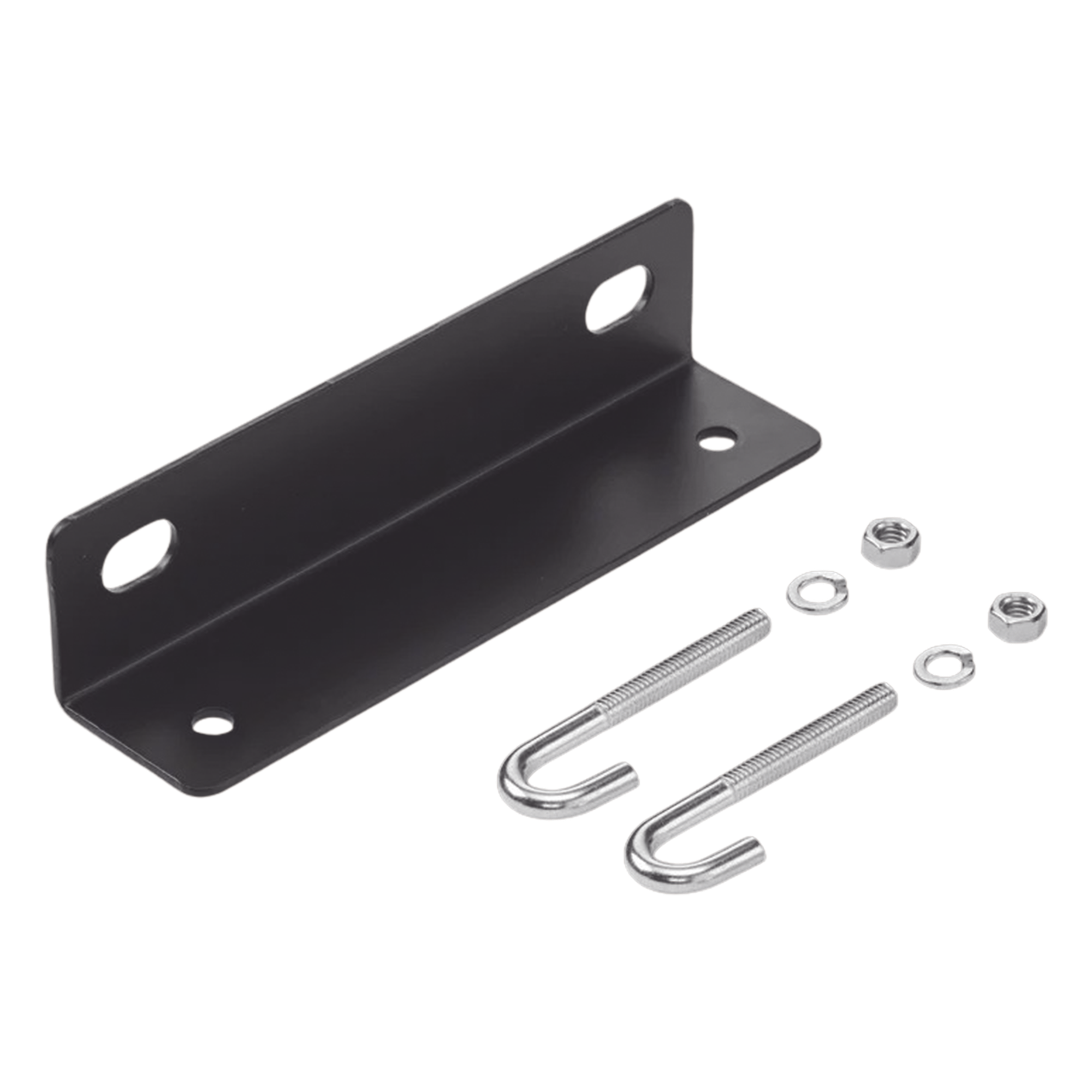 Soporte Final para Escalerilla / 12 in Ancho / Acero Galvanizado 2x2 in Calibre 10 / Recubrimiento Polvo RAL 9005 Negro / 1.9 lb / Kit Montaje Incluido — HOFFMAN · SKU LWASK12BLK