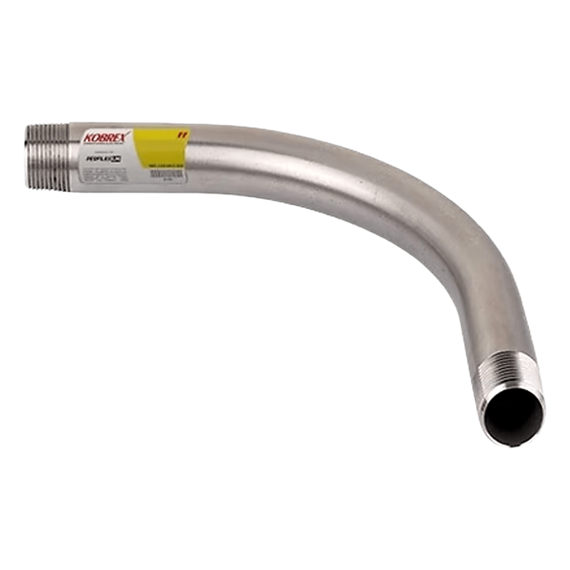 Codo de Tubería / 3/4 Pulgada / Pared Gruesa / Acabado Zincado / Rosca Cónica / Resistente a Intemperie — KOBREX · SKU KCODI-34