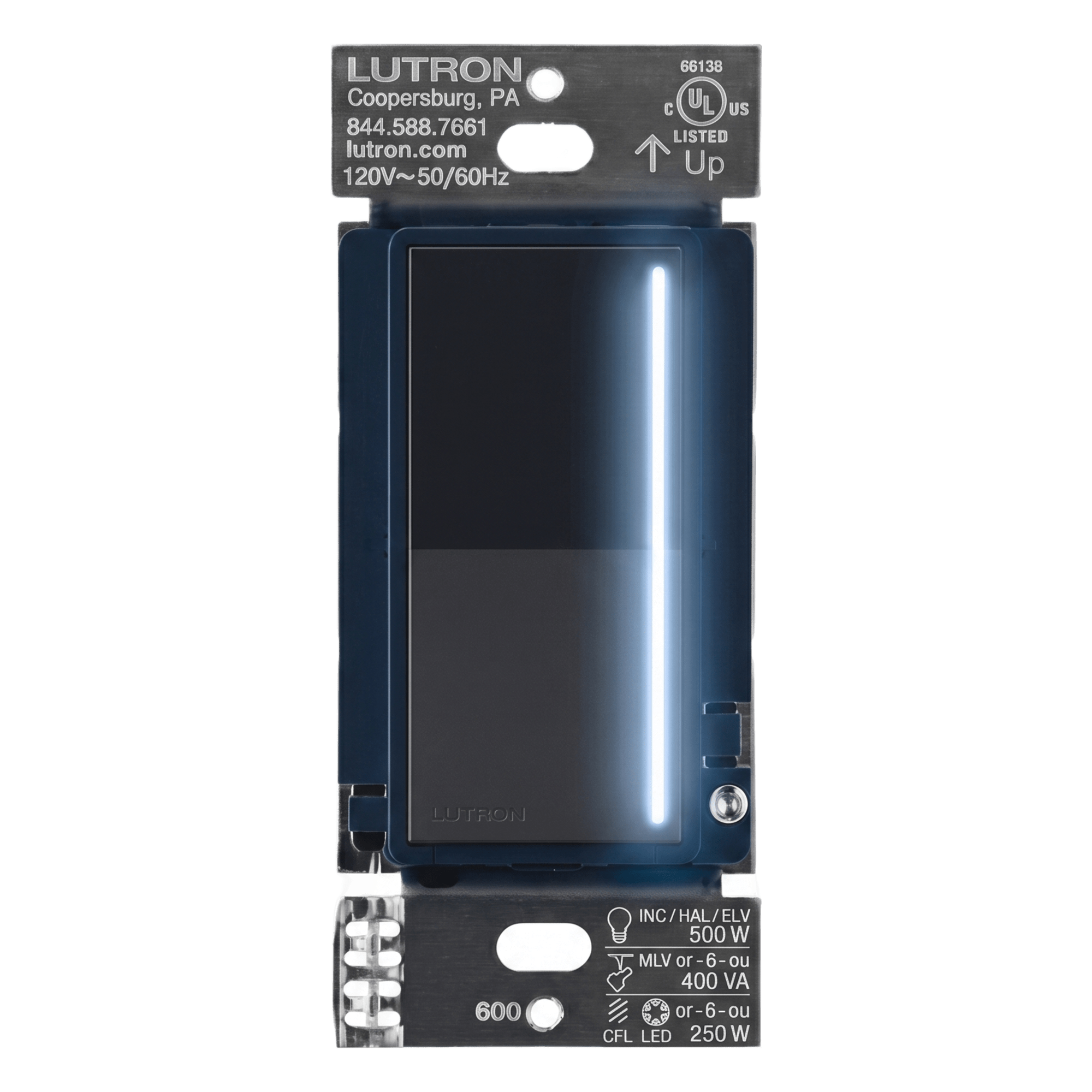 Atenuador Táctil / 250 W LED/CFL / 500 W Incandescente / Con Neutro / RadioRA 3 / Deep Sea — LUTRON RADIORA 3 · SKU RRSTPRONDE