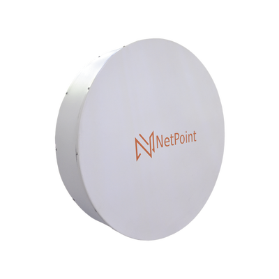 Antena Direccionales Blindada para radio C5X, B5X, C6X, B6X / tecnología Twist-on para radios de guía de onda /  4.9-6.4 GHz / Ganancia 34 dBi / Ideal para hasta 50 km / Montaje incluido.