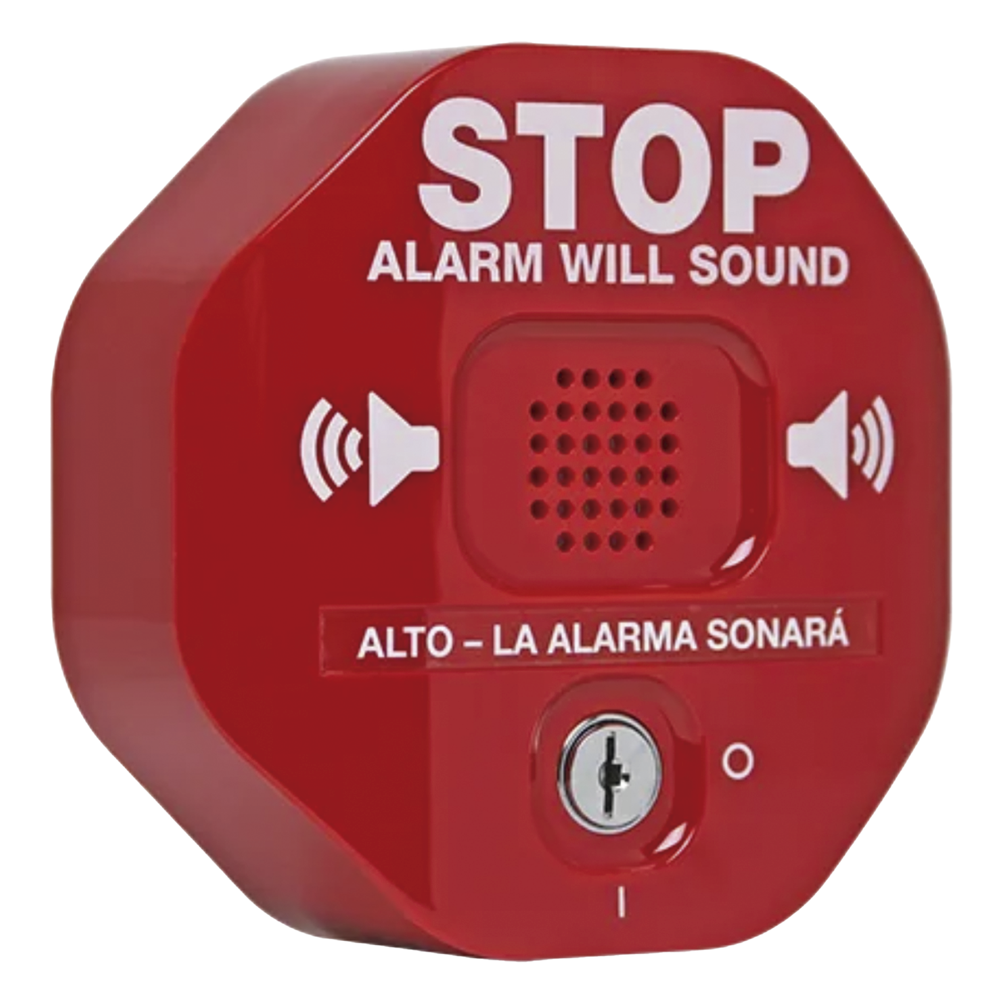 Alarma de Puerta Multifunción / Sirena 95/105 dB / Alimentación Dual 9V y 12-24 VCD / Detección de Apertura 30 s / Carcasa de Policarbonato — STI · SKU STI-6400