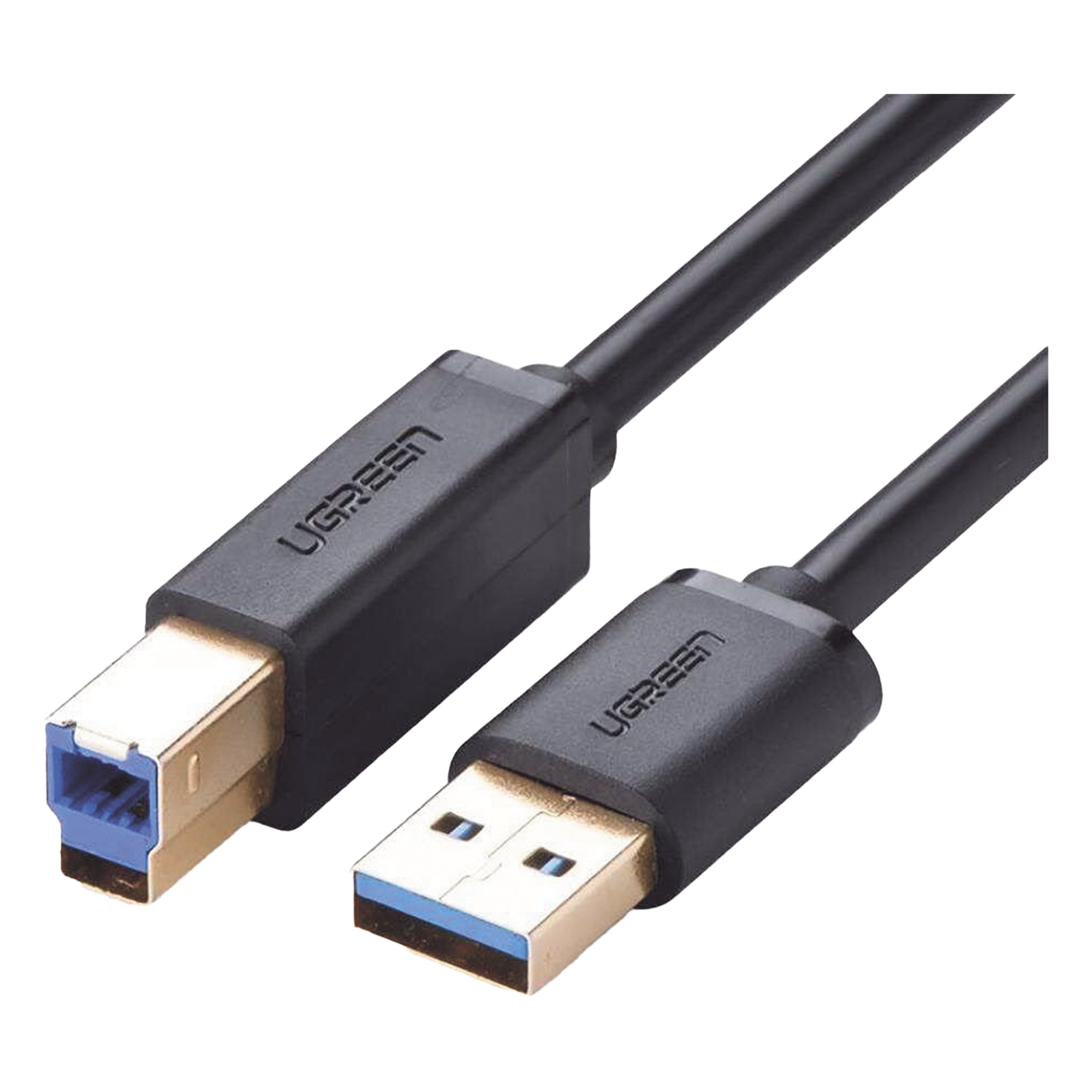 Cable USB-A 3.0 a USB-B / 5 Gbps / 2 A / 2 m (6.6 ft) / Blindaje Múltiple / Plug & Play — UGREEN · SKU 10372