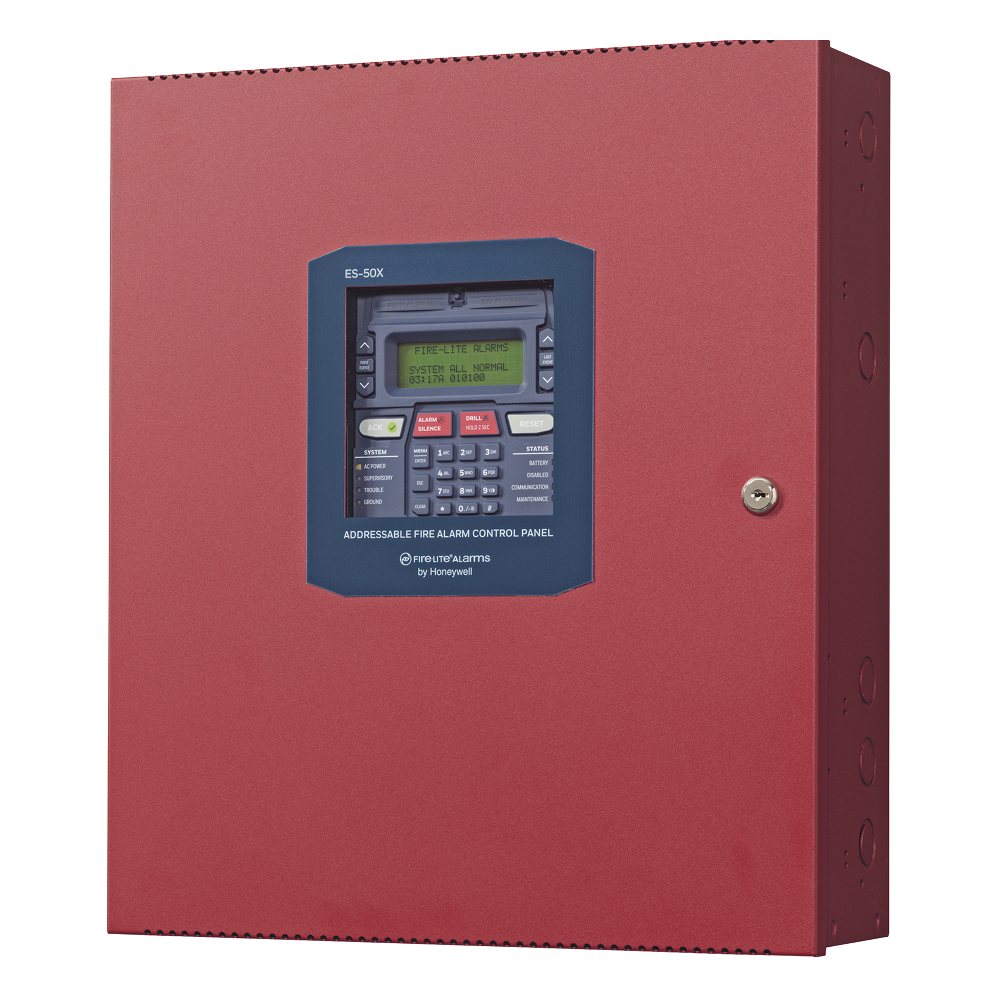 Panel de Control de Alarma Contra Incendio Direccionable / 50 Dispositivos en Lazo SLC / Comunicador Dual POTS/IP / 2 NAC Clase A/B / Pantalla LCD 80 Caracteres