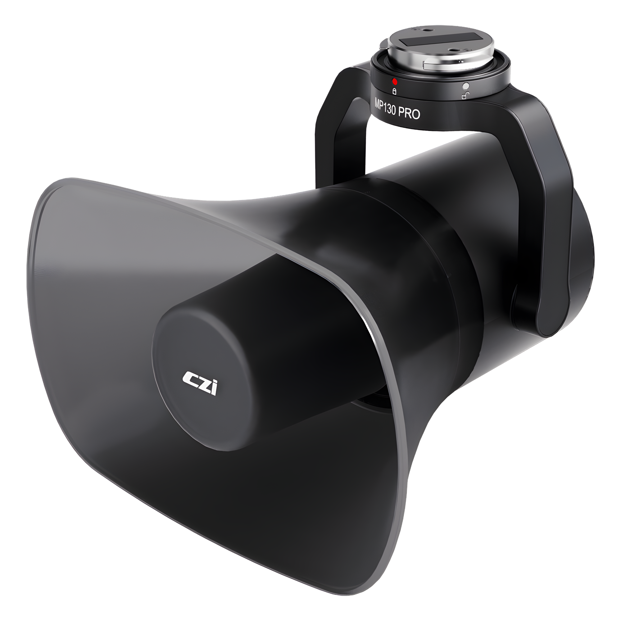 Altavoz de Largo Alcance para Drones / 130 dB / Alcance 700 m (2296.6 ft) / Luz de Advertencia Multicolor / Transmisión en Vivo y TTS / Compatible DJI Matrice M300/M350/M400 — CZI · SKU MP130PRO
