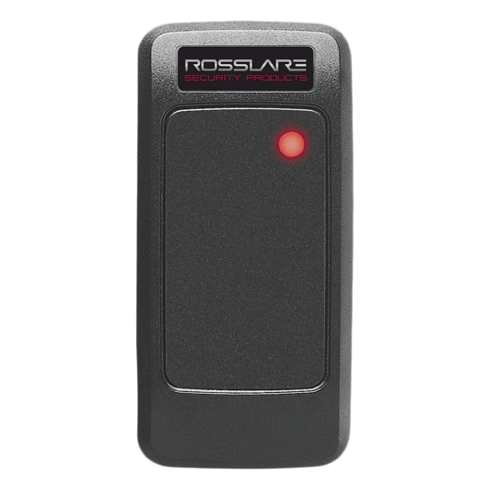 Lectora de proximidad 125 kHz / Wiegand 26 bits / 8 cm alcance / 12 VCC / IP para interior y exterior / 3.14 x 1.57 x 0.50 in — ROSSLARE SECURITY PRODUCTS · SKU AY-K12