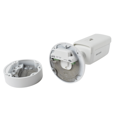 Bala IP 4 Megapixel / 50 mts IR EXIR / Exterior IP67 / IK10 / WDR 120 dB / PoE + / Audio y Alarmas / Lente Mot. 2.8 a 12 mm / Videoanaliticos Integrados