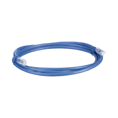 Cable de Parcheo UTP, Cat6A, 24 AWG, CM, Color Azul, 6.1 Metros (20 Pies)