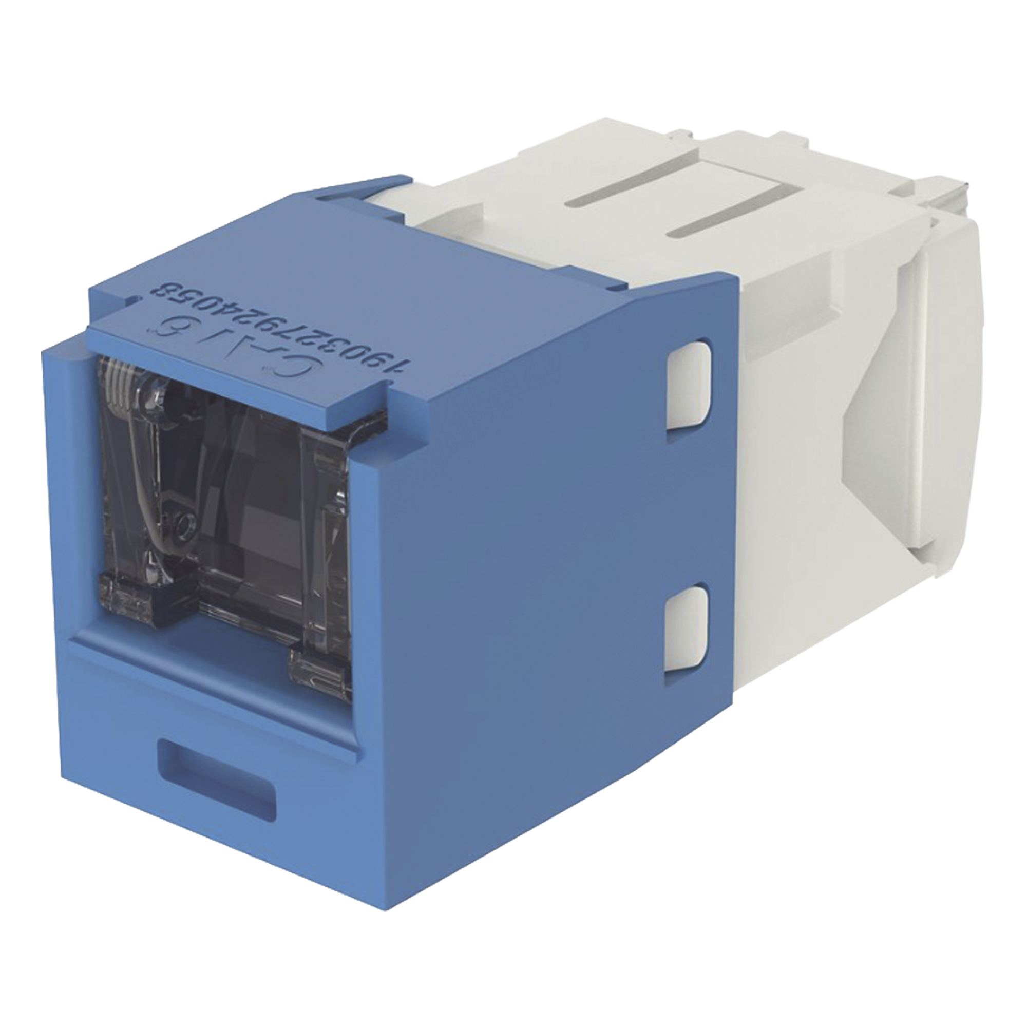 Conector Jack RJ45 / Categoría 6 / 8 Posiciones 8 Cables / Terminación Sin Herramienta / Color Azul — PANDUIT · SKU CJH688TGBU