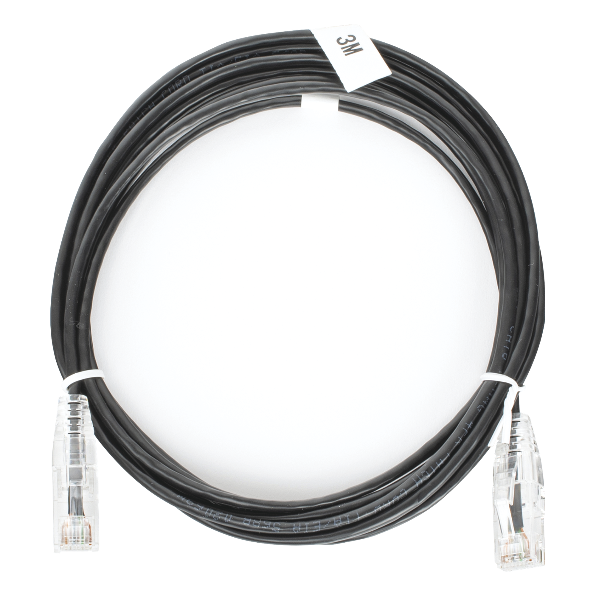 Cable de Parcheo Slim UTP Cat6 / 3 m (9.84 ft) / 28 AWG / 1 Gbps / RJ45 / Negro — LINKEDPRO BY EPCOM · SKU LP-UT6-300-BK-28