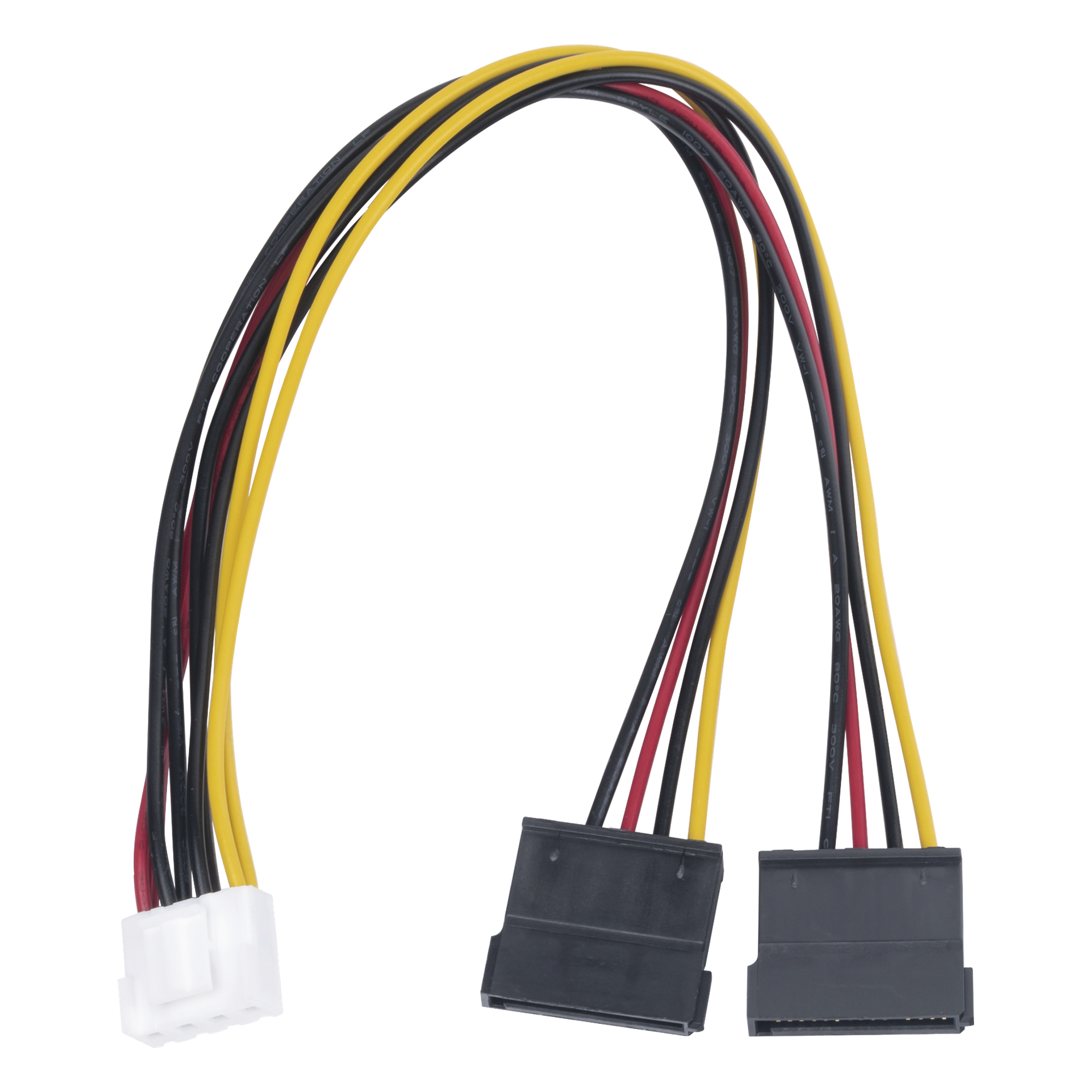 Cable de Alimentación SATA / 25 cm / 0.82 pies / Compatible con DVR Hikvision y EPCOM — HIKVISION · SKU 101-502-385