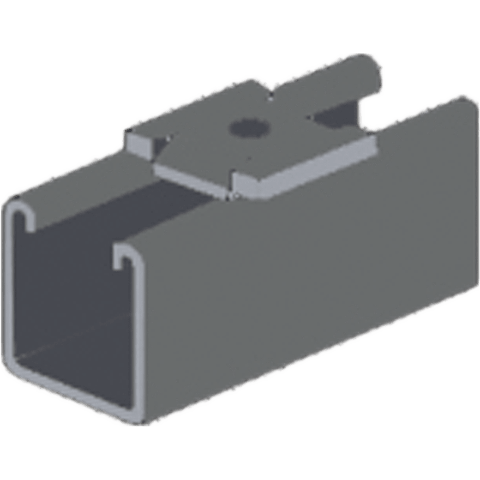 Tope Unicanal Muesca para Tornillo de  3/8" ( 9.5 mm ).