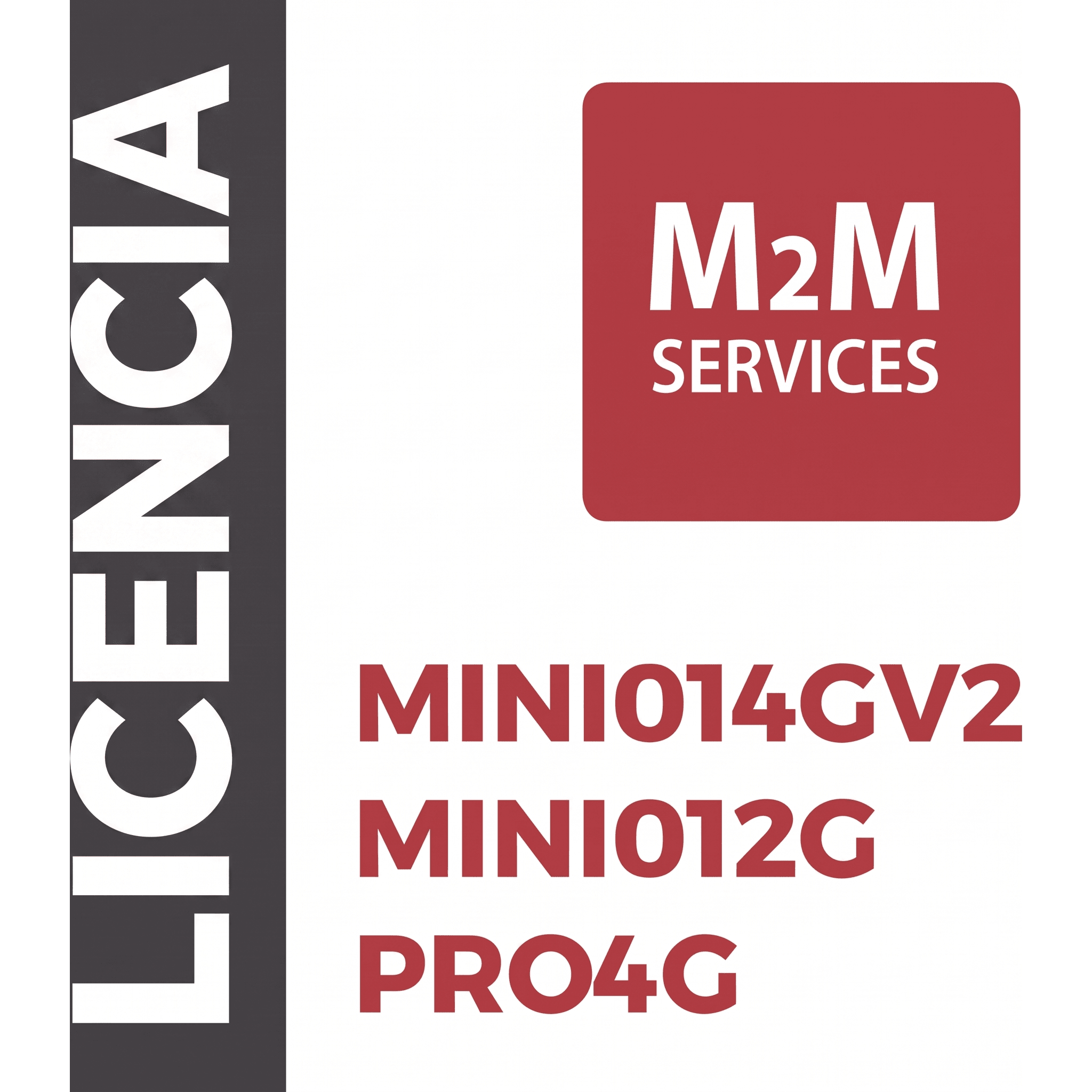 Licencia de Servicio M2M / 1 Año / Comunicación Ilimitada / Activación por Código / Compatible con MINI014GV2, MINI012G y PRO4G — M2M SERVICES · SKU VOUCHER1Y