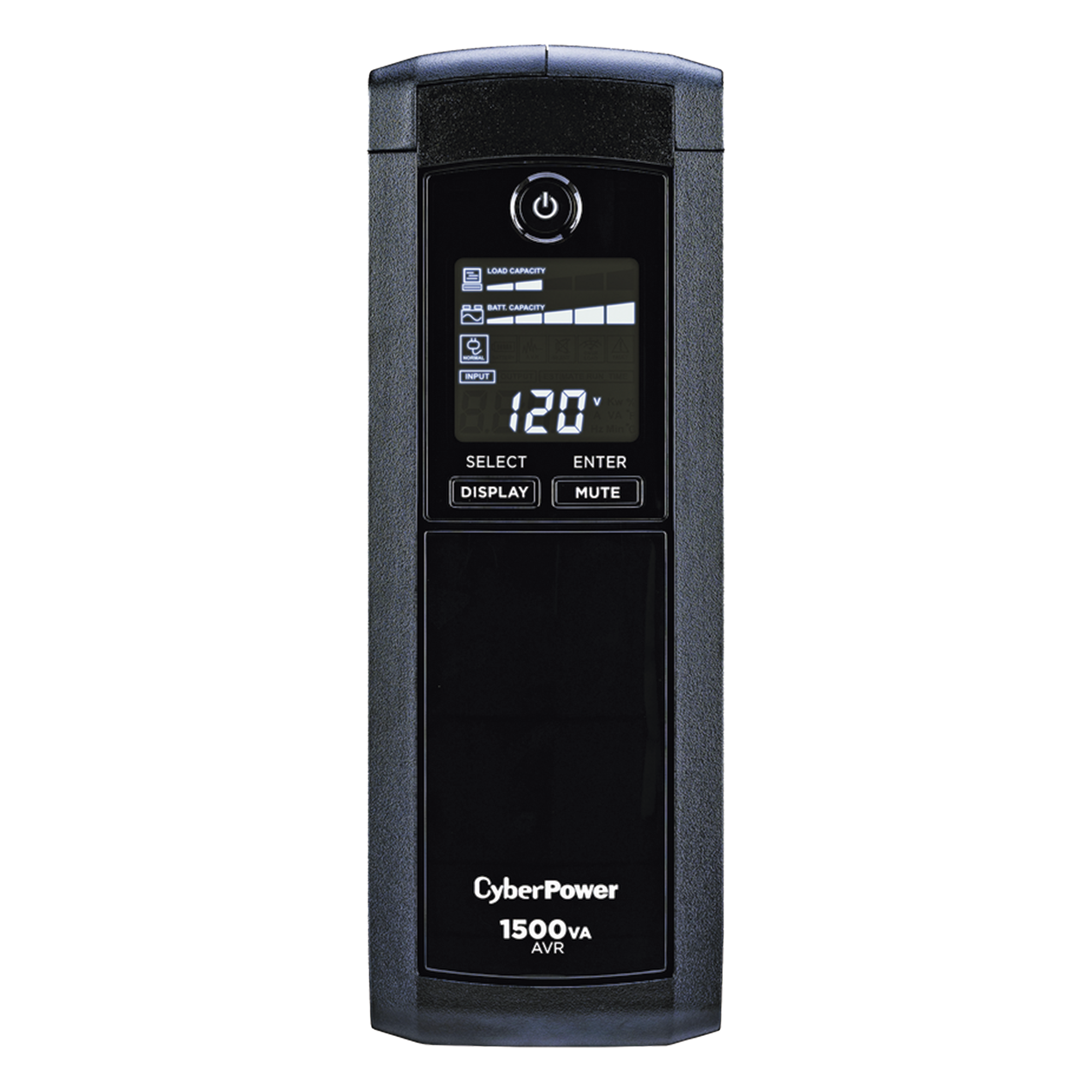 UPS Línea Interactiva / 1500 VA / 900 W / 12 Tomas NEMA 5-15R / 6 con Respaldo / Pantalla LCD / AVR / Supresión 1500 J