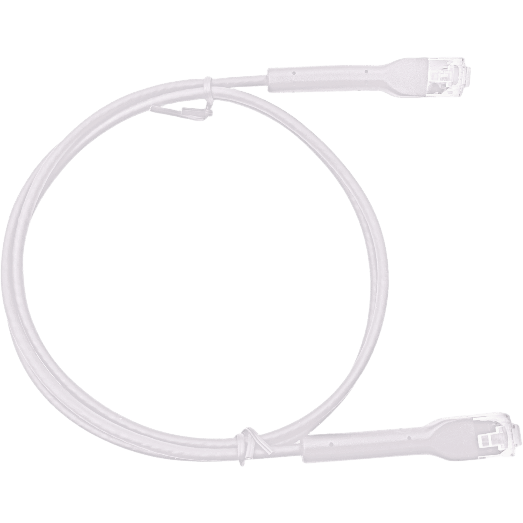 Mini Patch Cord Cat6 Ultra Slim 18 cm (7.09 Pulgadas) Blanco ? Ahorra Espacio sin Organizadores, con Bota Flexible