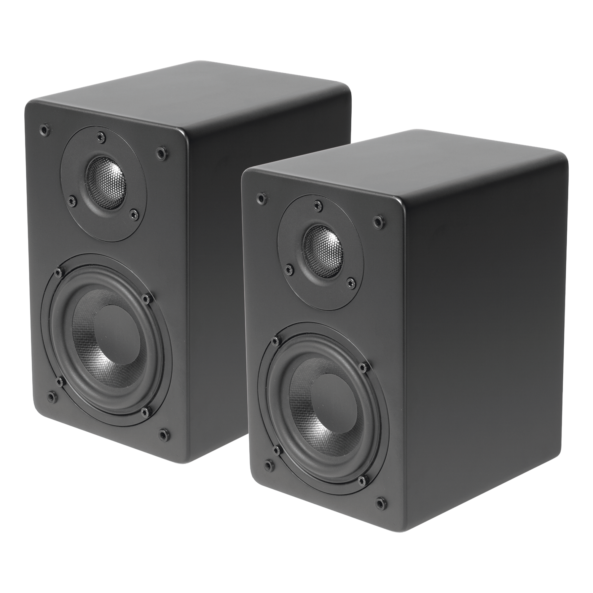 Par de Altavoces de Estantería / Woofer 4'' / Tweeter 1'' Aluminio / 40 Watts / 8 Ohms / 85-20k Hz / Negro Mate — TRUAUDIO · SKU CT4/PAR