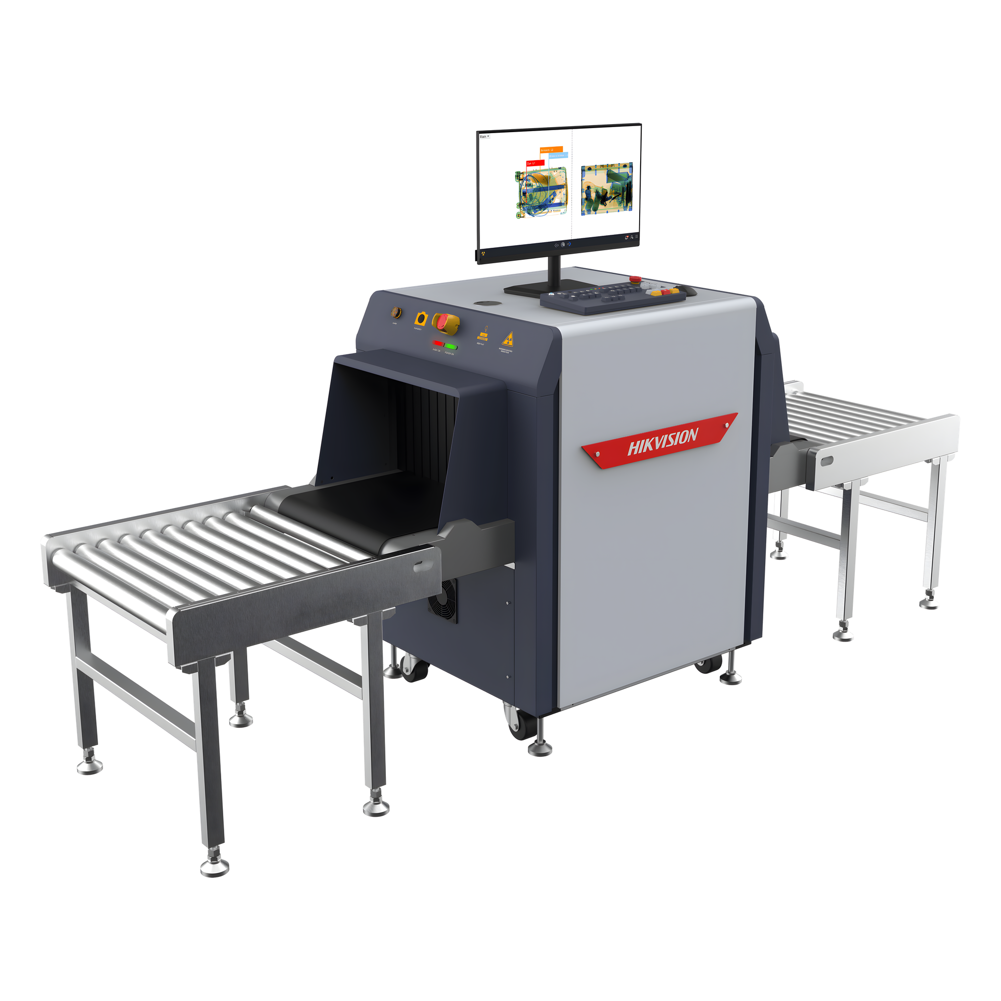 Máquina de Inspección por Rayos X / Túnel 500 x 300 mm / Capacidad 150 kg / Doble Cámara IP 2 Megapixel / Pantalla 23.8" Full HD / Penetración 30 mm — HIKVISION · SKU ISD-SC5030S-H2CVL