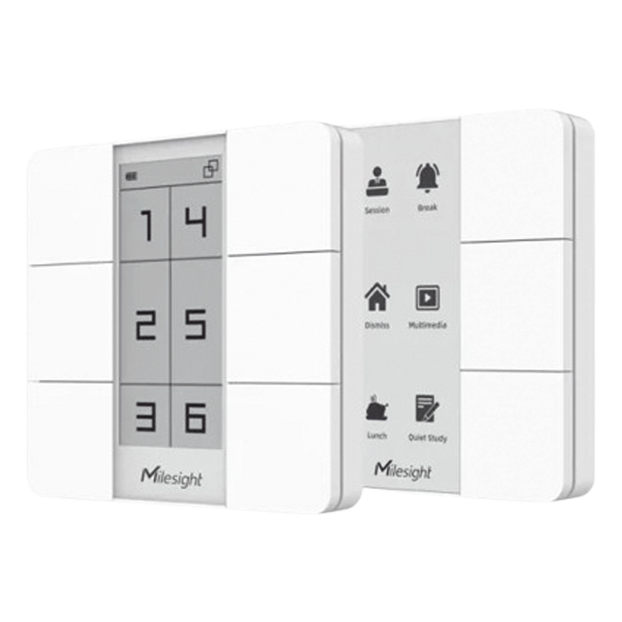 Panel de Escenas LoRaWAN / 6 Botones Programables / Display Digital / Alcance 15 km (9.3 mi) / Batería 3 Años — MILESIGHT · SKU WS156-915M