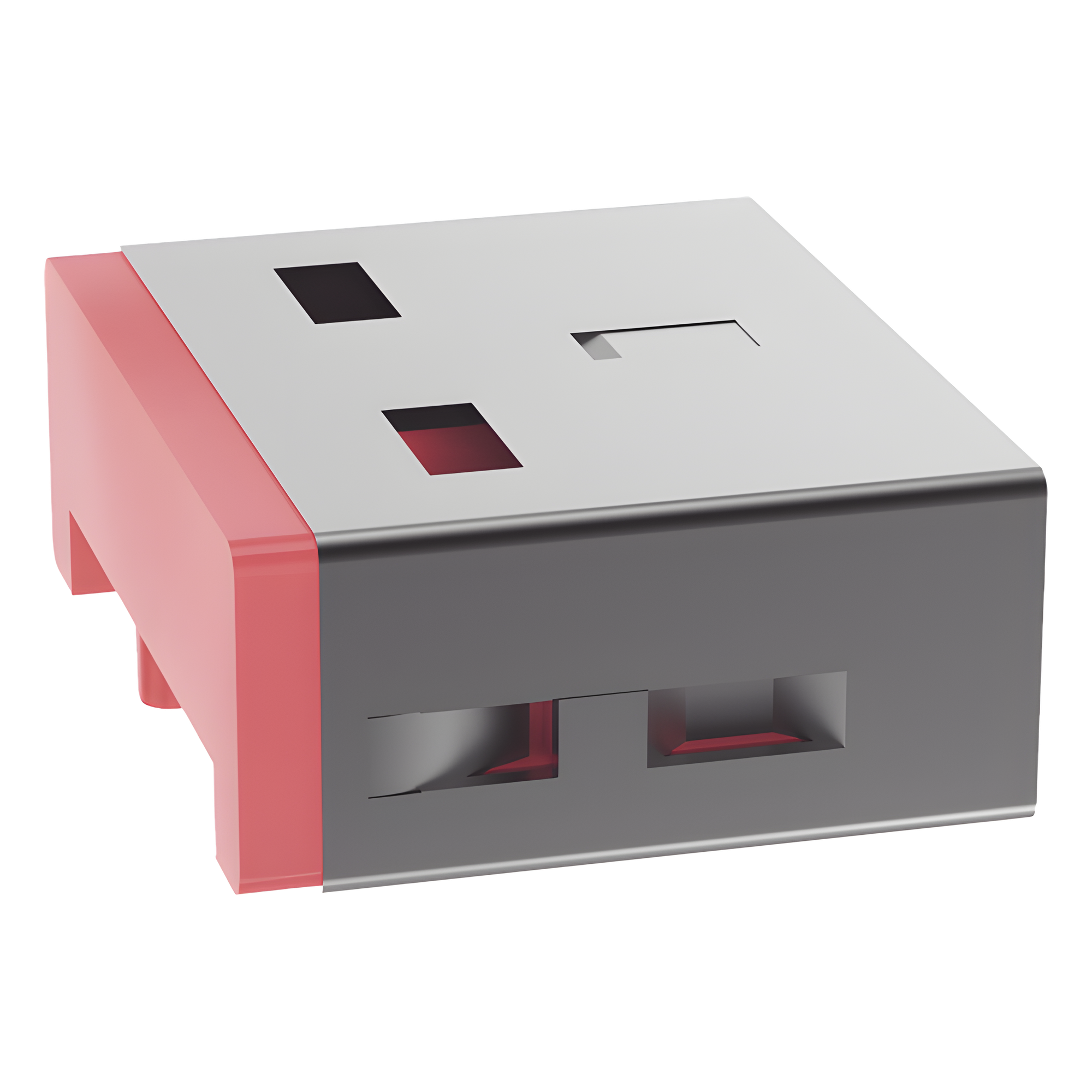 Dispositivo de Bloqueo USB-A / 10mm x 12.3mm x 4.6mm / Policarbonato y Acero Niquelado / Rango -20°C a +60°C / ROHS