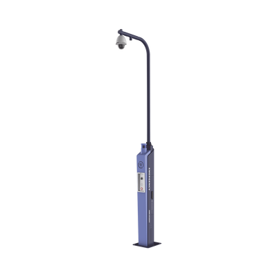 Estación de Pánico con Videollamada (Cámara de 2 Megapixel) / Sirena Integrada (Azul y Rojo) / Alarma Integrada / Protección IP65 / Montaje para Colocar PTZ — HIKVISION · SKU DS-PEA3M-21H
