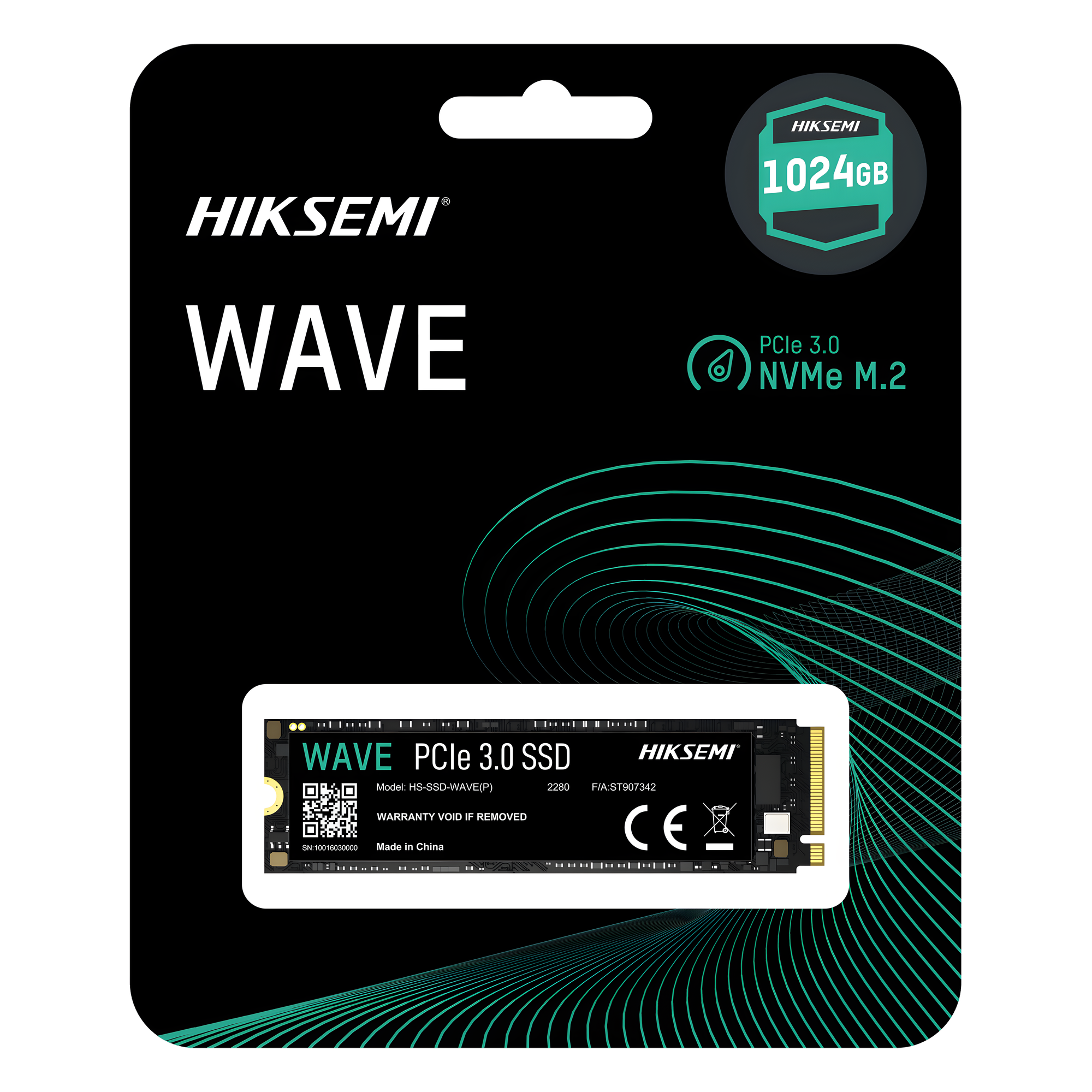 SSD M.2 NVMe PCIe 3.0 / 1024 GB / 2280 MB/s Lectura / 1800 MB/s Escritura / 3D NAND / M.2 2280