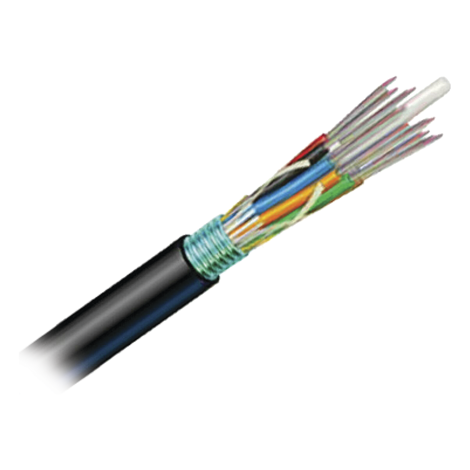 Cable de Fibra Óptica OSP / 6 Hilos / OM3 50/125 Optimizada / Armada con Gel / HDPE / 1 Metro (3.28 Pies) — SIEMON · SKU 9PF5C006D-T301A