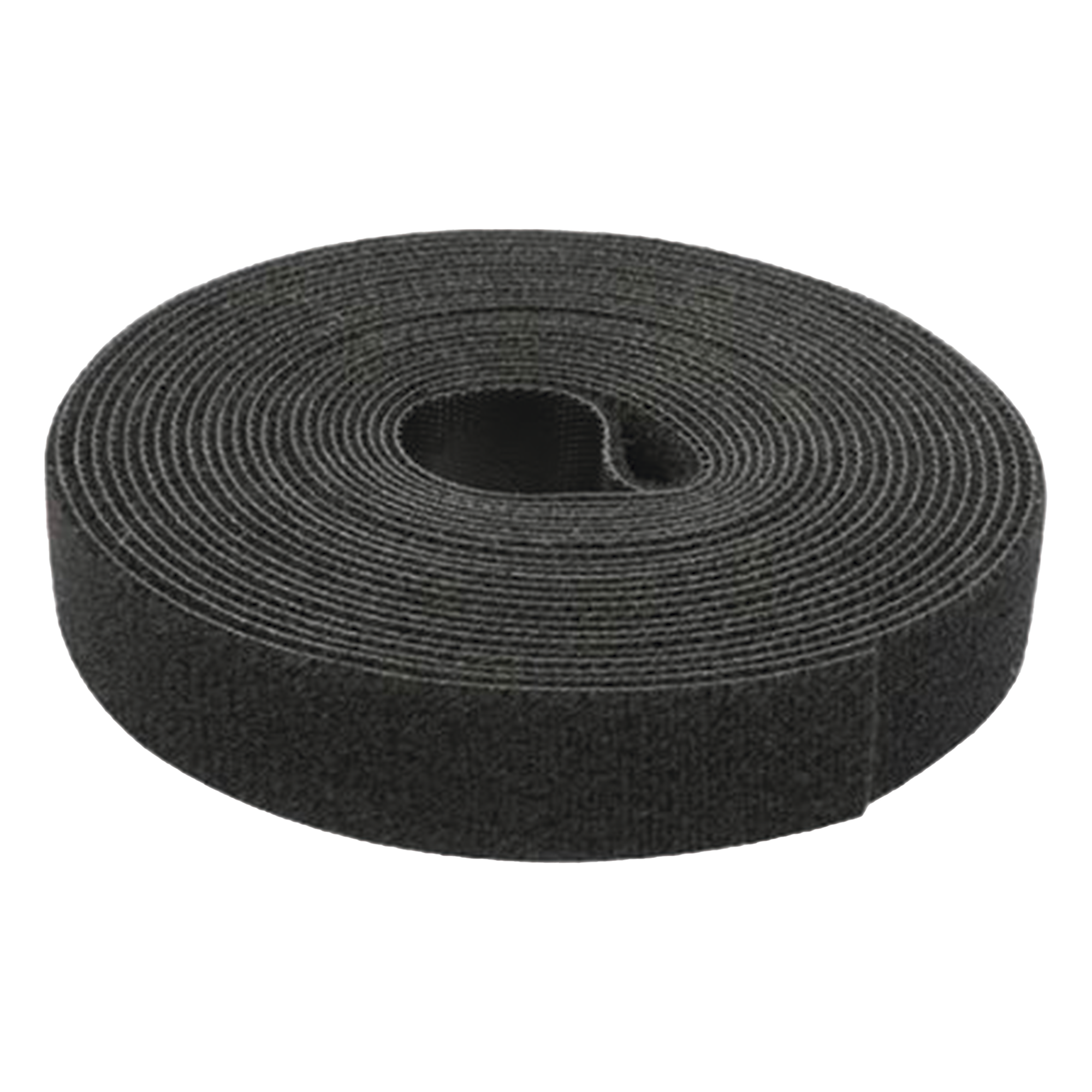 Cinta de Contacto Autoadherente / 1.6 cm x 25 m (82 pies) / Gancho y Bucle Espalda con Espalda / Negro — PRECISION · SKU PST-C05-001-BK