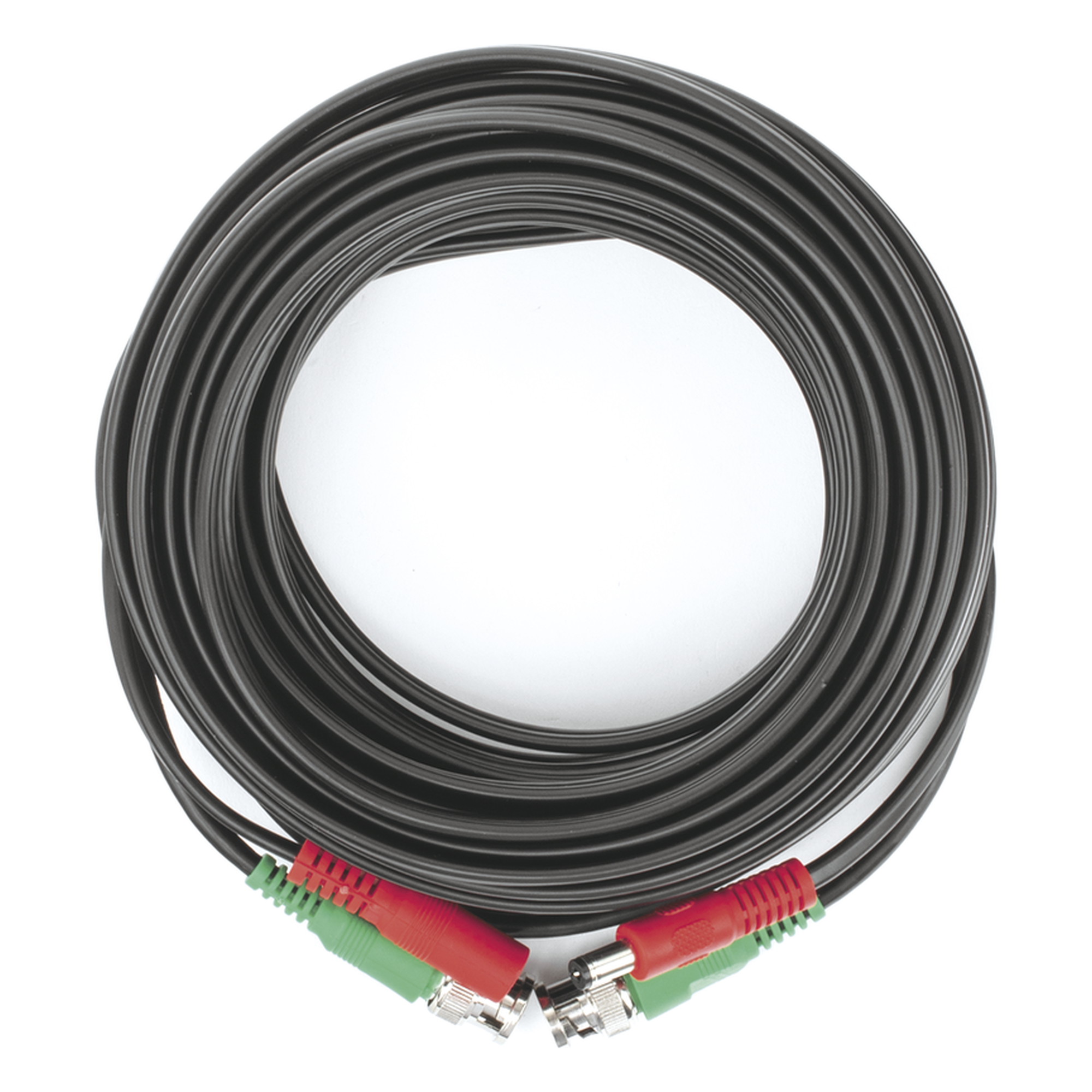 Cable Coaxial (BNC RG59) + Alimentación / SIAMES / 10 Metros (32.81 Pies) / Aleación Cobre + Aluminio CCA / Para Cámaras 4K / Uso Interior y Exterior