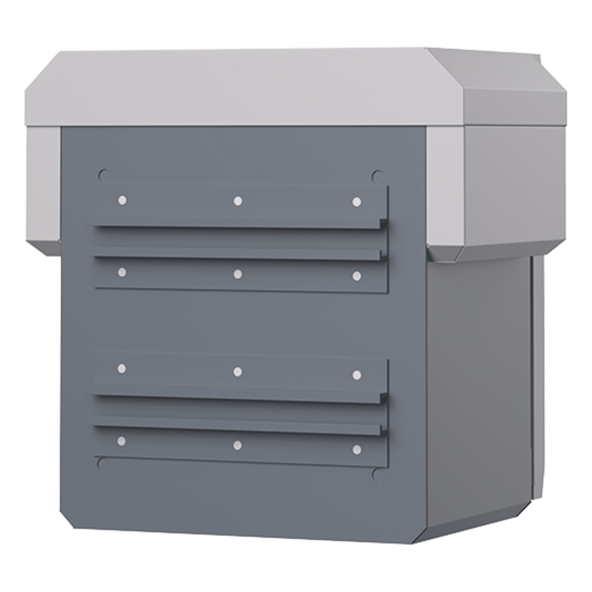 Gabinete de Protección IP55 / Acero SPCC / 250 x 250 x 180 mm / Rieles DIN / 4 Placas Laterales / Montaje Exterior