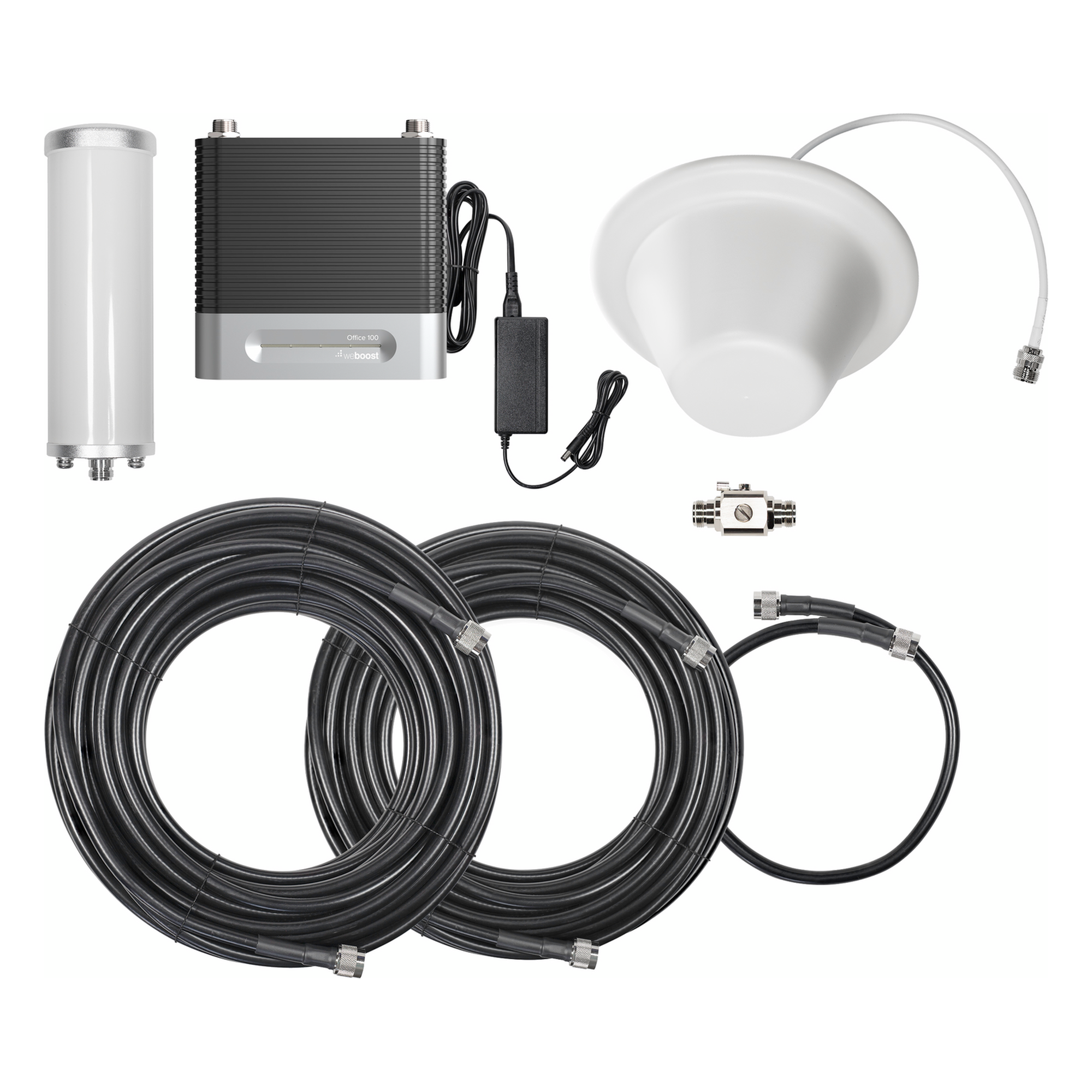 Amplificador de Señal Celular / 4G/3G Multibanda / Cobertura 1,200 m² (12,916.7 ft²) / Ganancia 70 dB / Bandas 850/1900/2100 MHz