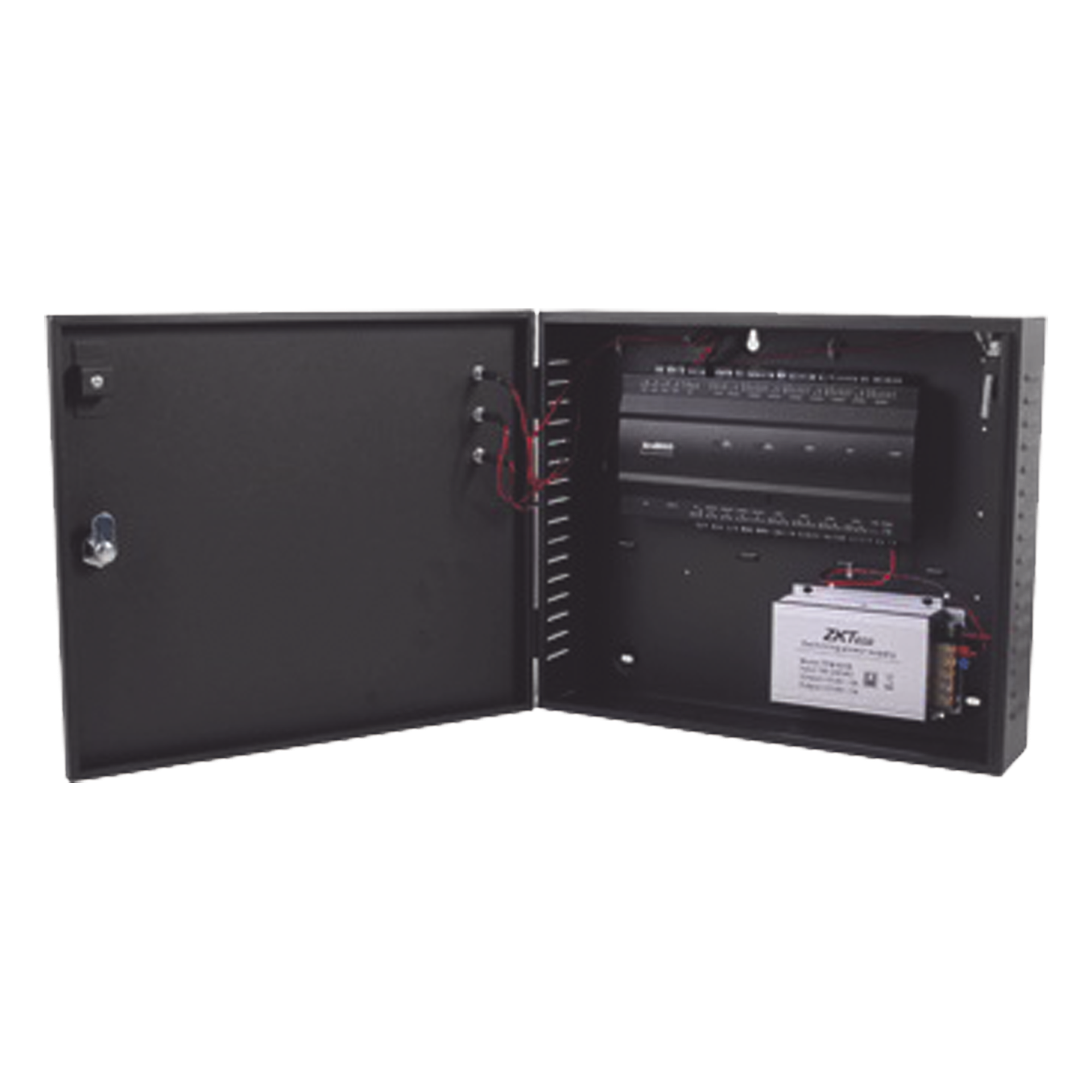Controlador de Acceso 2 Puertas / 3,000 Huellas / 30,000 Tarjetas / TCP/IP / Gabinete con Fuente 12V 5A / Memoria SD hasta 32GB — ZKTECO · SKU INBIO260L