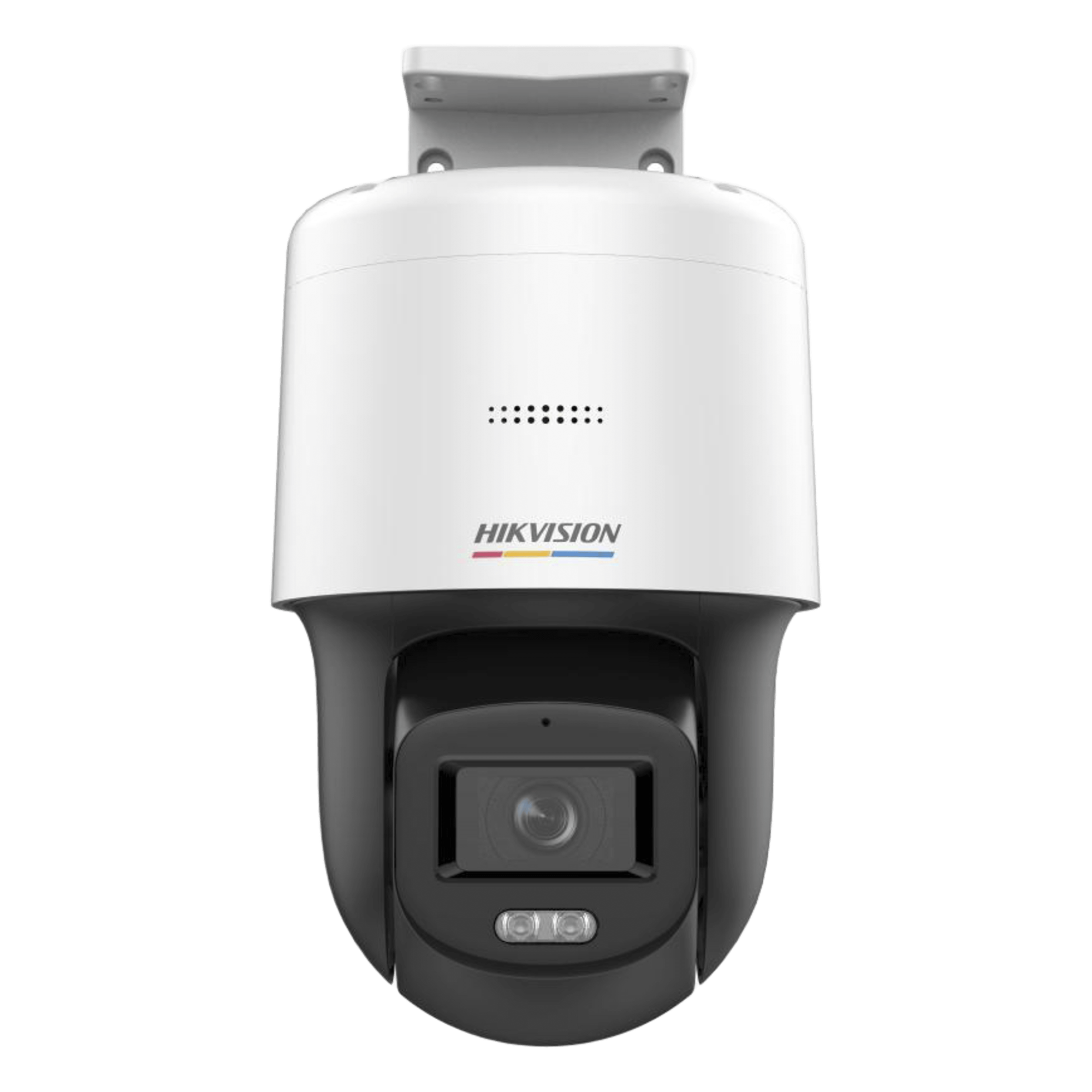 Cámara Domo PT IP / 4 Megapixel / Lente F1.0 / Luz Blanca 30 m (98.4 ft) / Audio Bidireccional / PoE / IP66 — HIKVISION · SKU DS-2DE2C400SCG-E(F1)