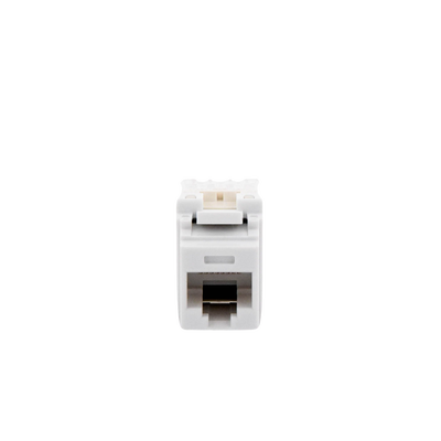 Conector Jack Estilo 110 (de Impacto), Tipo Keystone, Categoría 5e, de 8 Posiciones y 8 Cables, Color Blanco