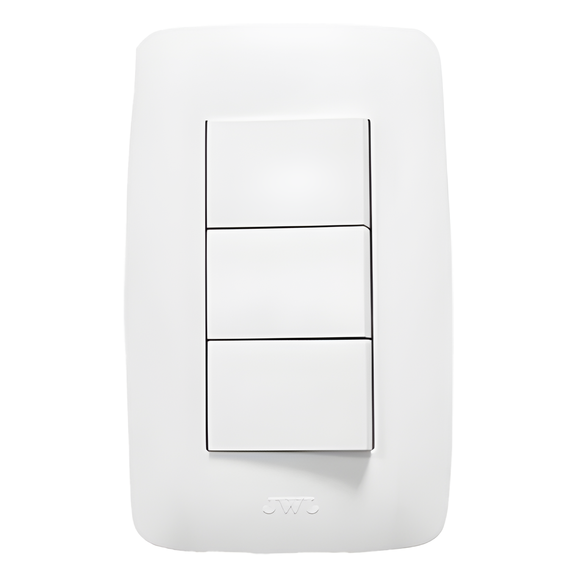 Apagador Triple Tipo Escalera / 127 V~ 60 Hz / 10 A / 4.6 x 3.1 x 1.2 in — JWJ · SKU JTL-B72-10