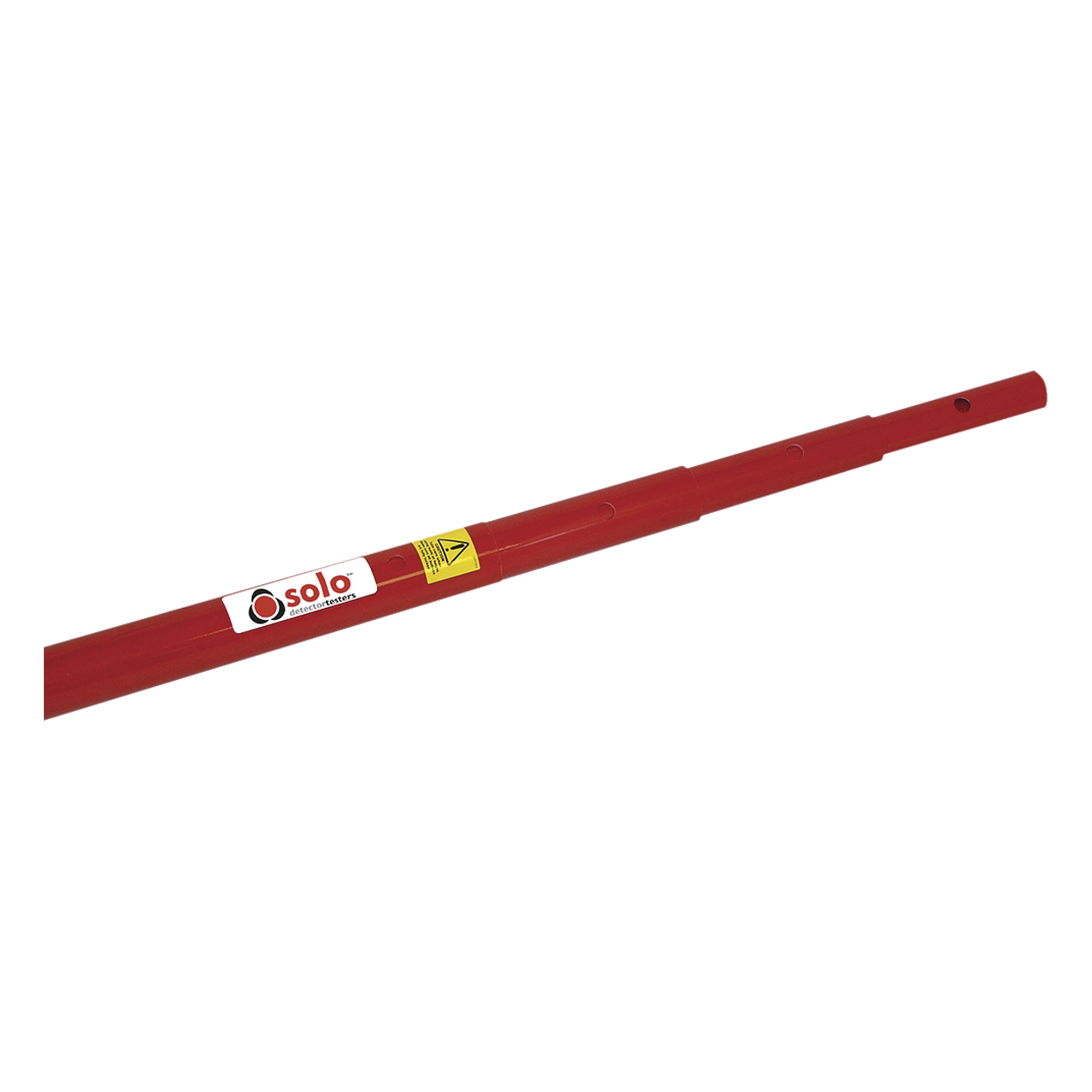Pértiga Telescópica para Prueba de Detectores / Alcance 1.5 a 4.5 m (4.9 a 14.8 ft) / Extensible hasta 9 m (29.5 ft) / Fibra de Vidrio / NFPA72 — SDI · SKU SOLO-100