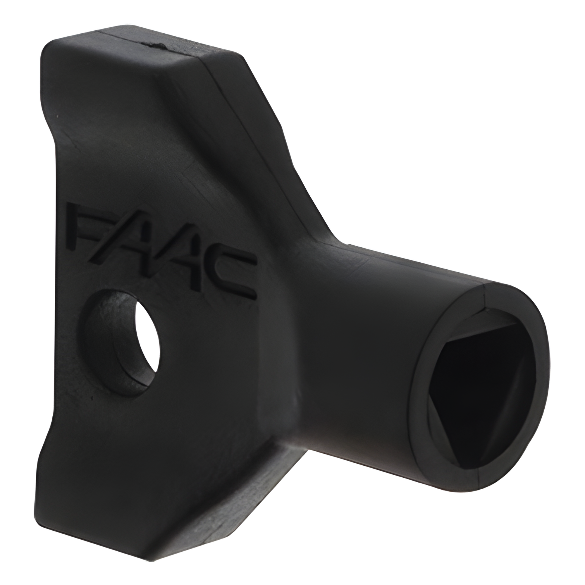 Llave Triangular de Desbloqueo / Diseño Ergonómico / Resistente a Intemperie / Compacta y Portátil — FAAC · SKU 713002