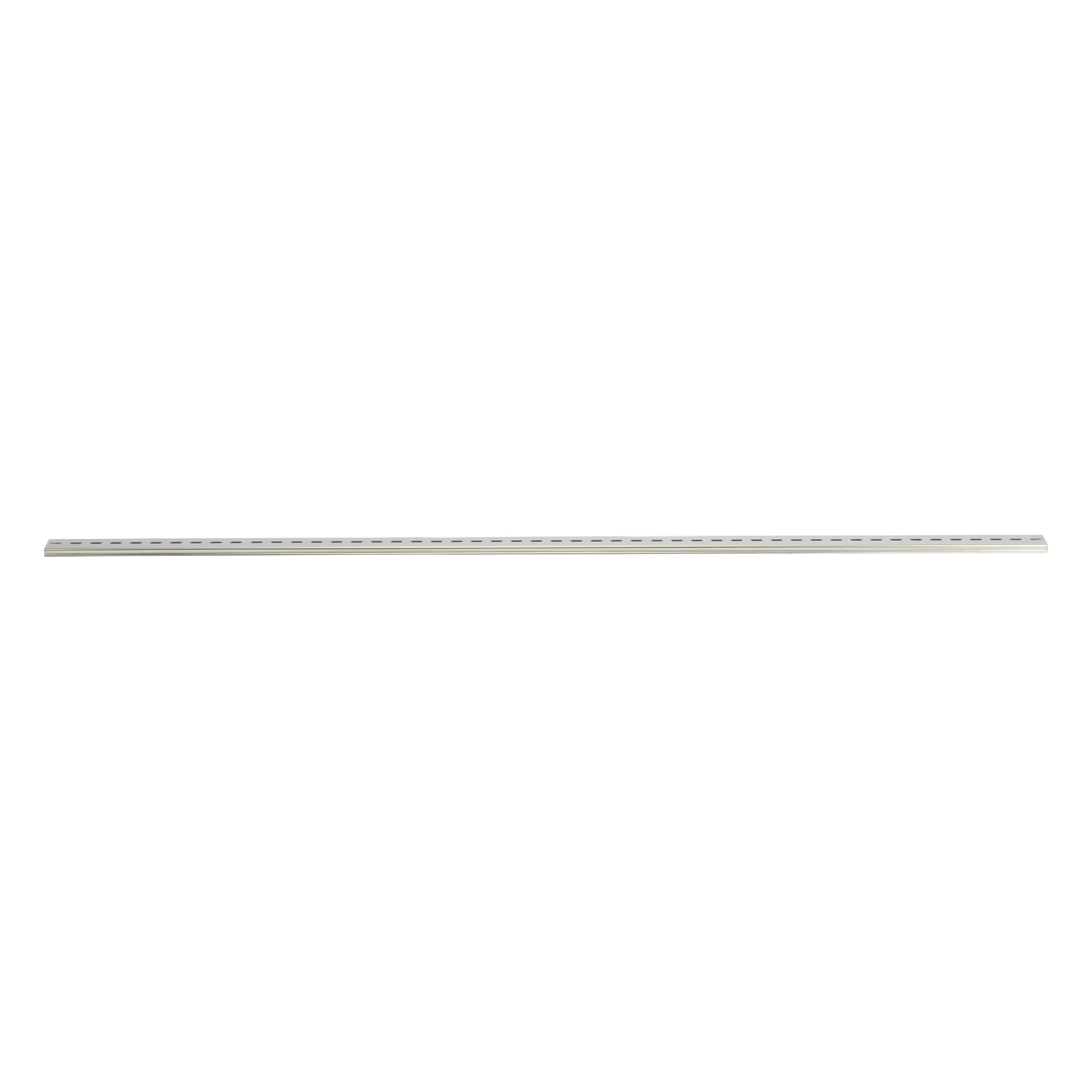 Riel DIN Estándar / 35 mm / 25 cm (9.84 ft) de Longitud / Acero Cromado Zinc / Ranura Central / Paquete de 4