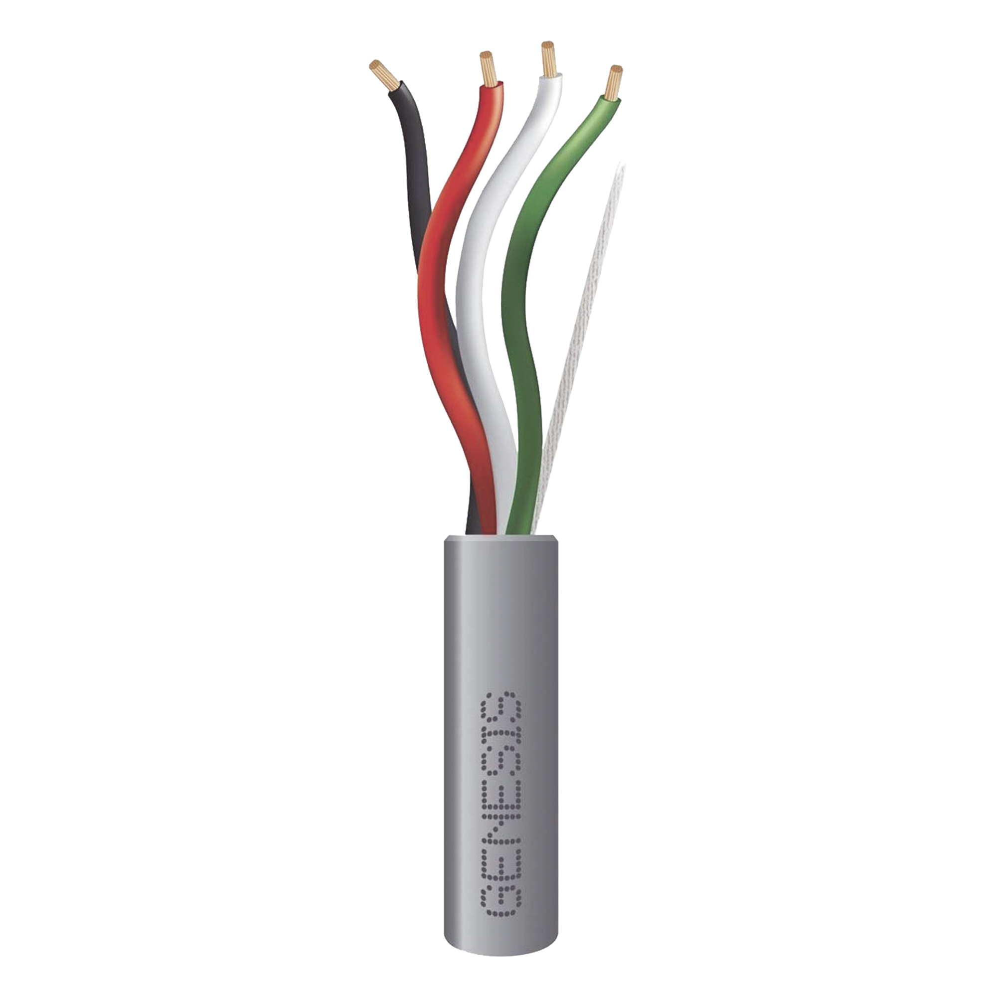 Cable para Alarma / 4 Conductores 16 AWG / 2 Pares / Riser / 152 m (500 ft) / Gris — GENESIS · SKU 2122-5509/500