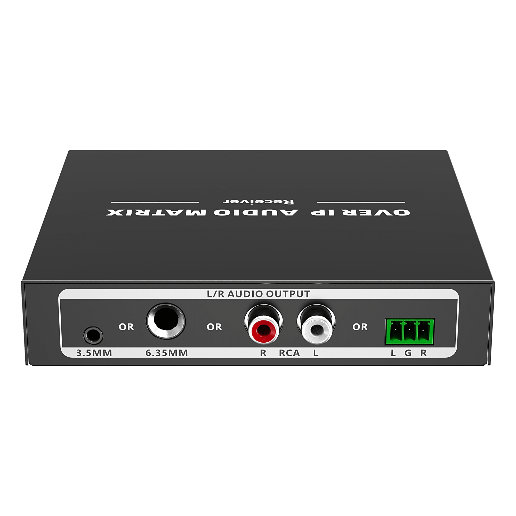 Receptor de Audio sobre IP / PCM 2.0 / Transmisión 120 m (393.7 ft) / Matriz 256x256 / Múltiples Interfaces Analógicas / Protección ESD / Bajo Consumo ≤2 W — EPCOM TITANIUM · SKU TTMOIPARX